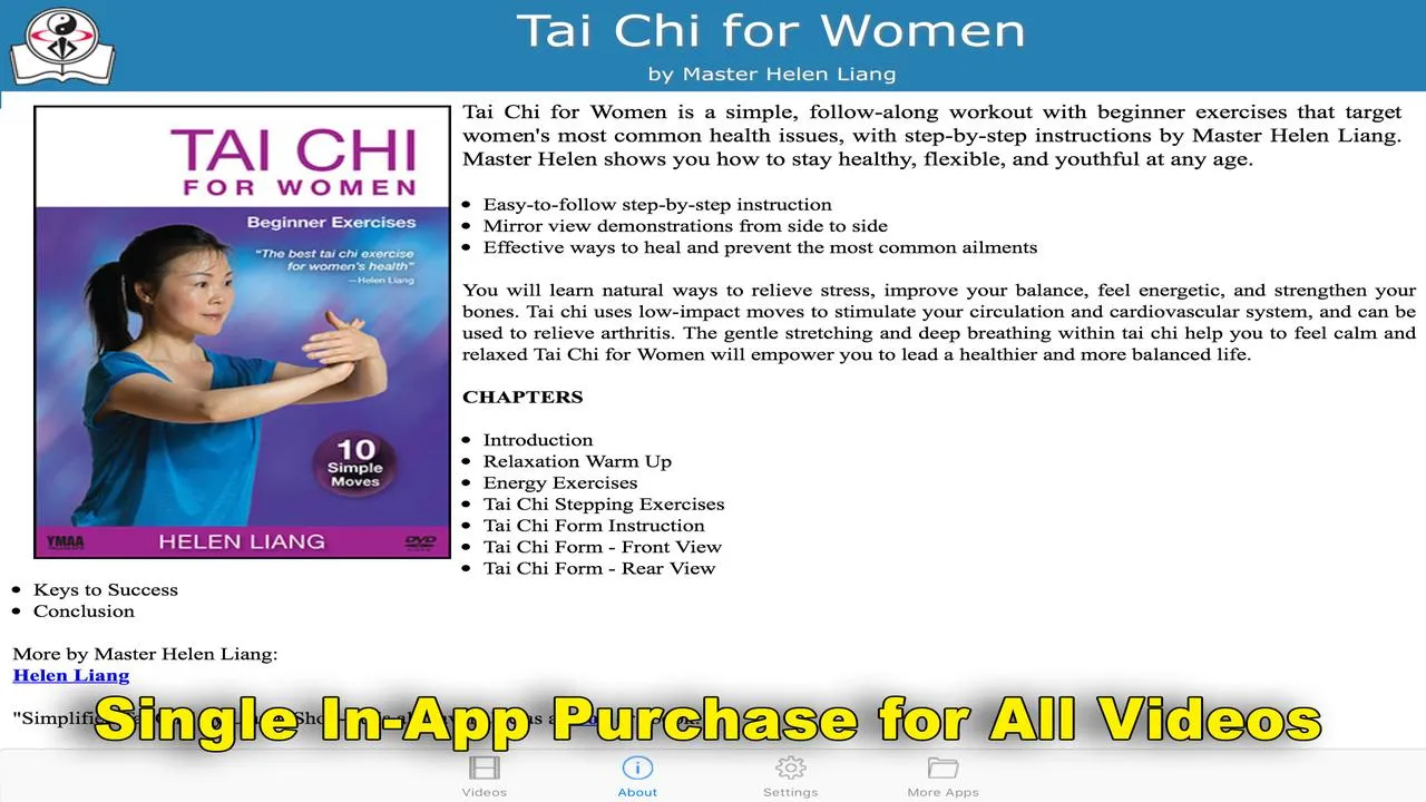 Tai Chi for Women (YMAA) | Indus Appstore | Screenshot