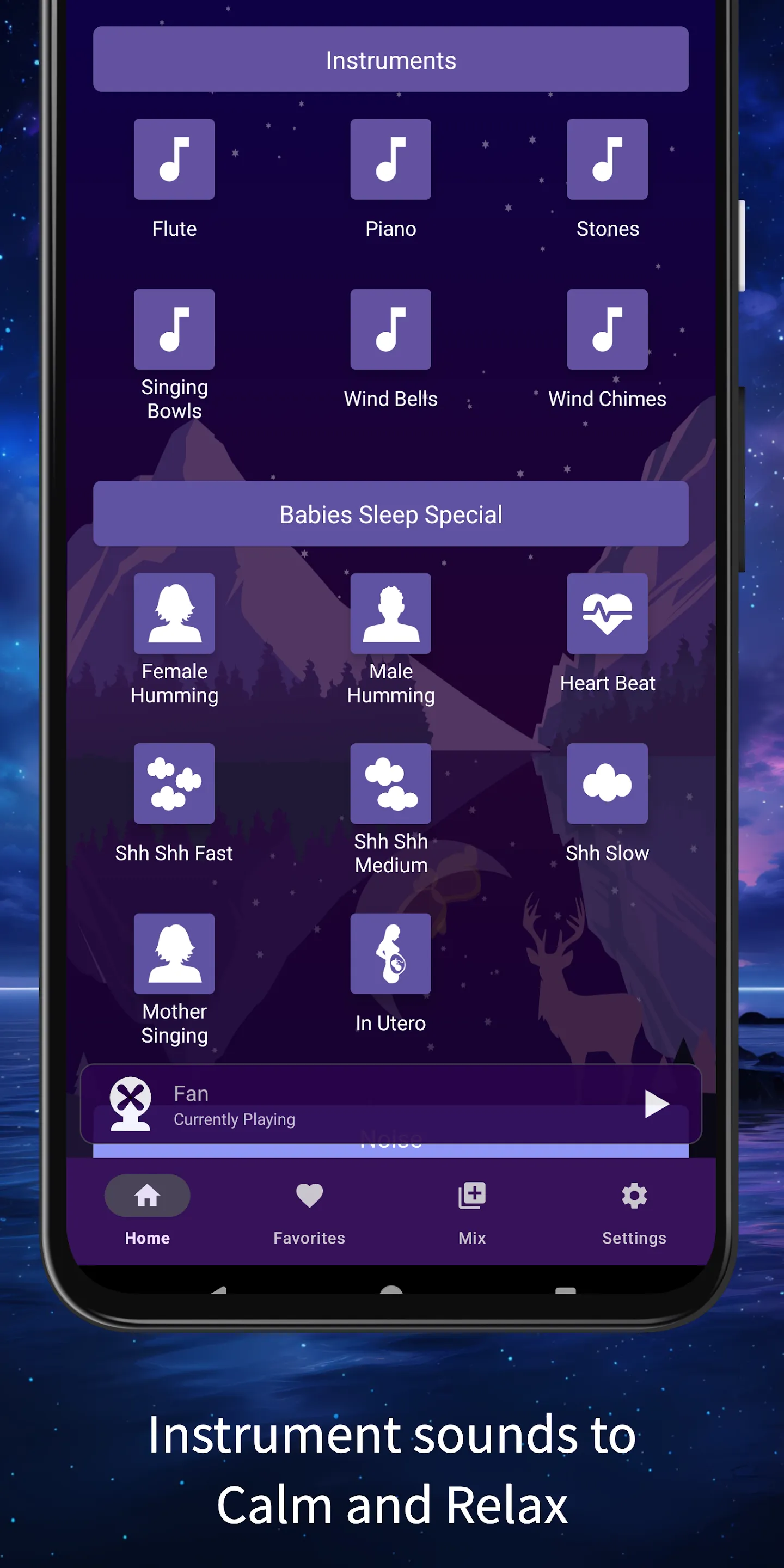 BabySleep Whitenoise Lullaby | Indus Appstore | Screenshot