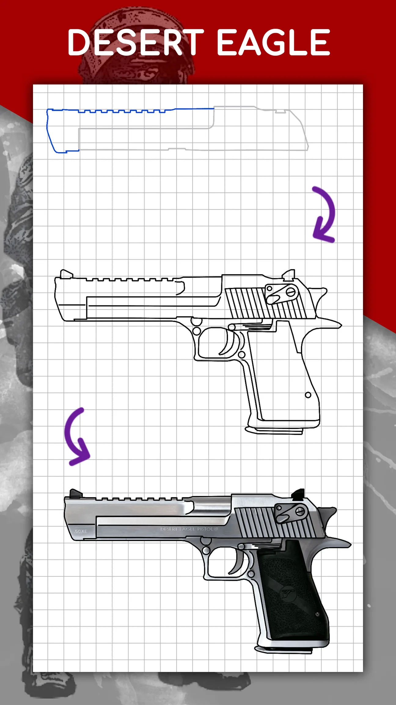 How to draw weapons by steps | Indus Appstore | Screenshot