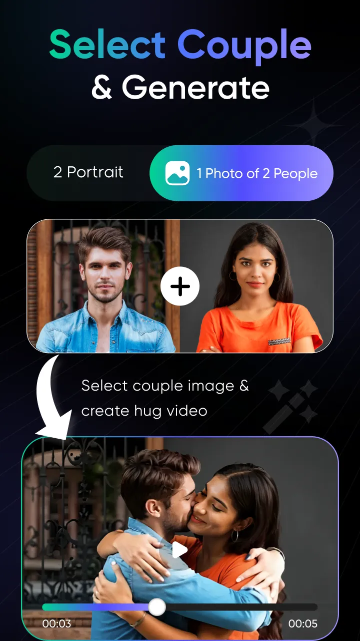 AI Kissing Hug Video Maker | Indus Appstore | Screenshot