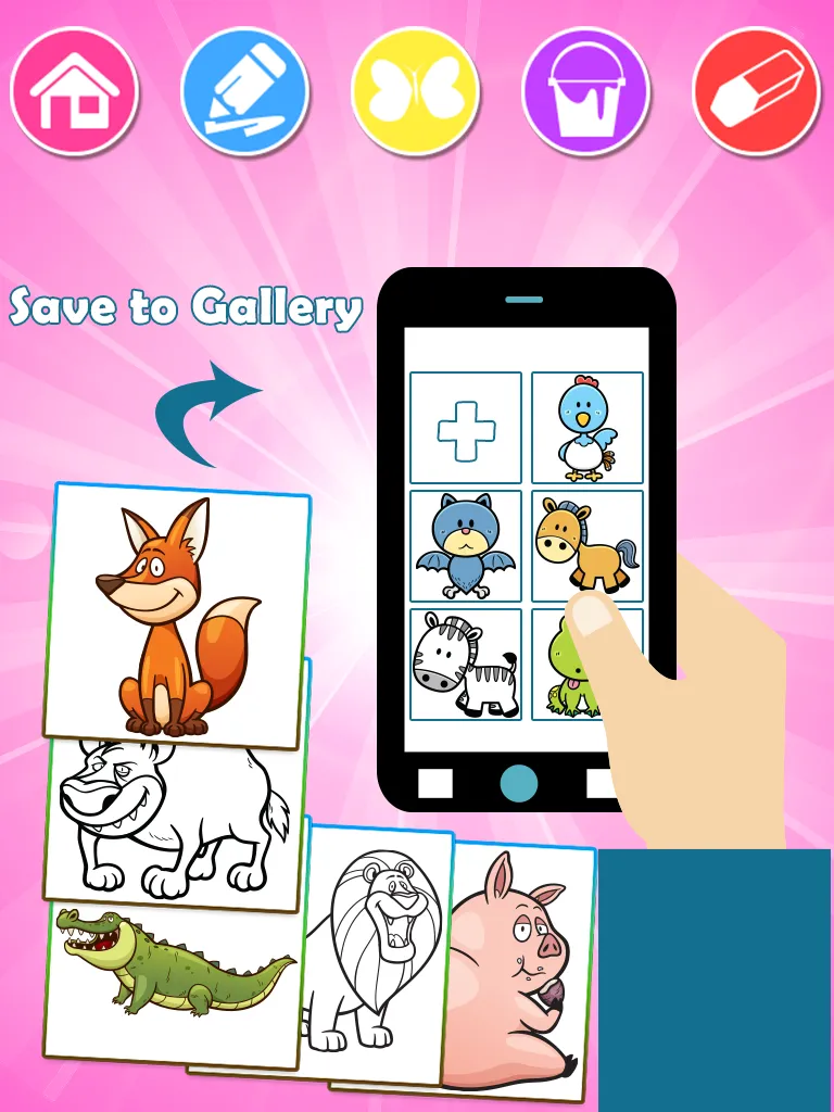 Coloring Games: Color Animals | Indus Appstore | Screenshot