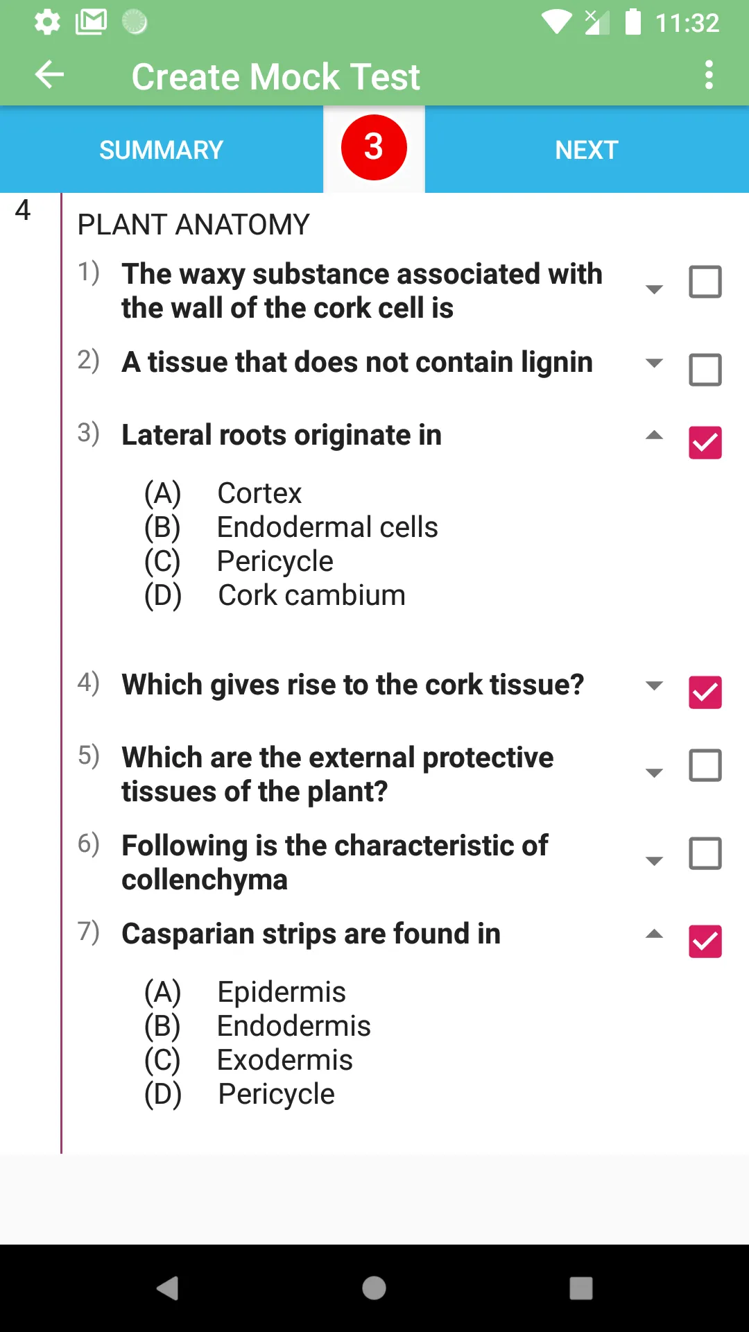 Botany MCQs Test Preparation | Indus Appstore | Screenshot