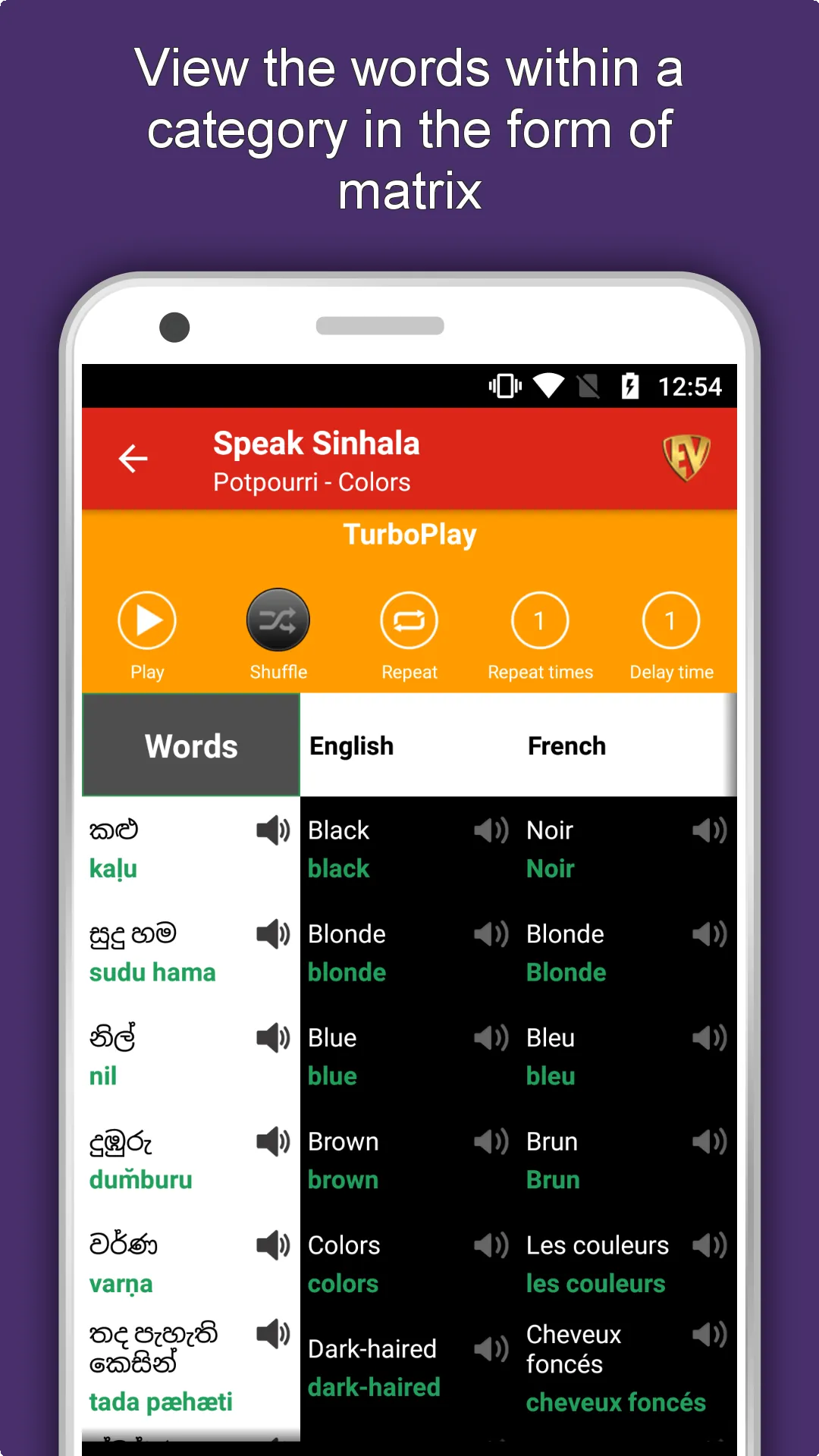 Speak Sinhala : Learn Sinhala  | Indus Appstore | Screenshot