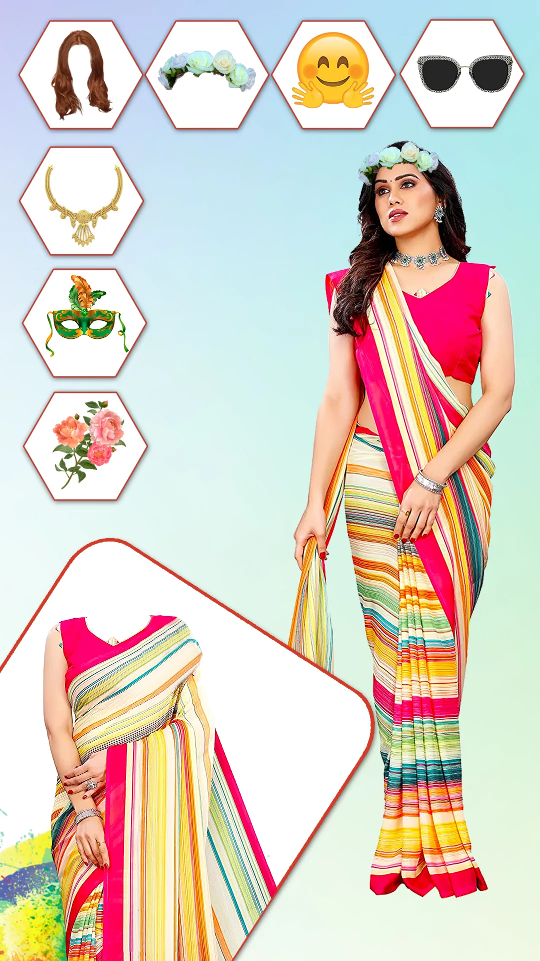 Women Fashion Saree Photo Suit | Indus Appstore | Screenshot