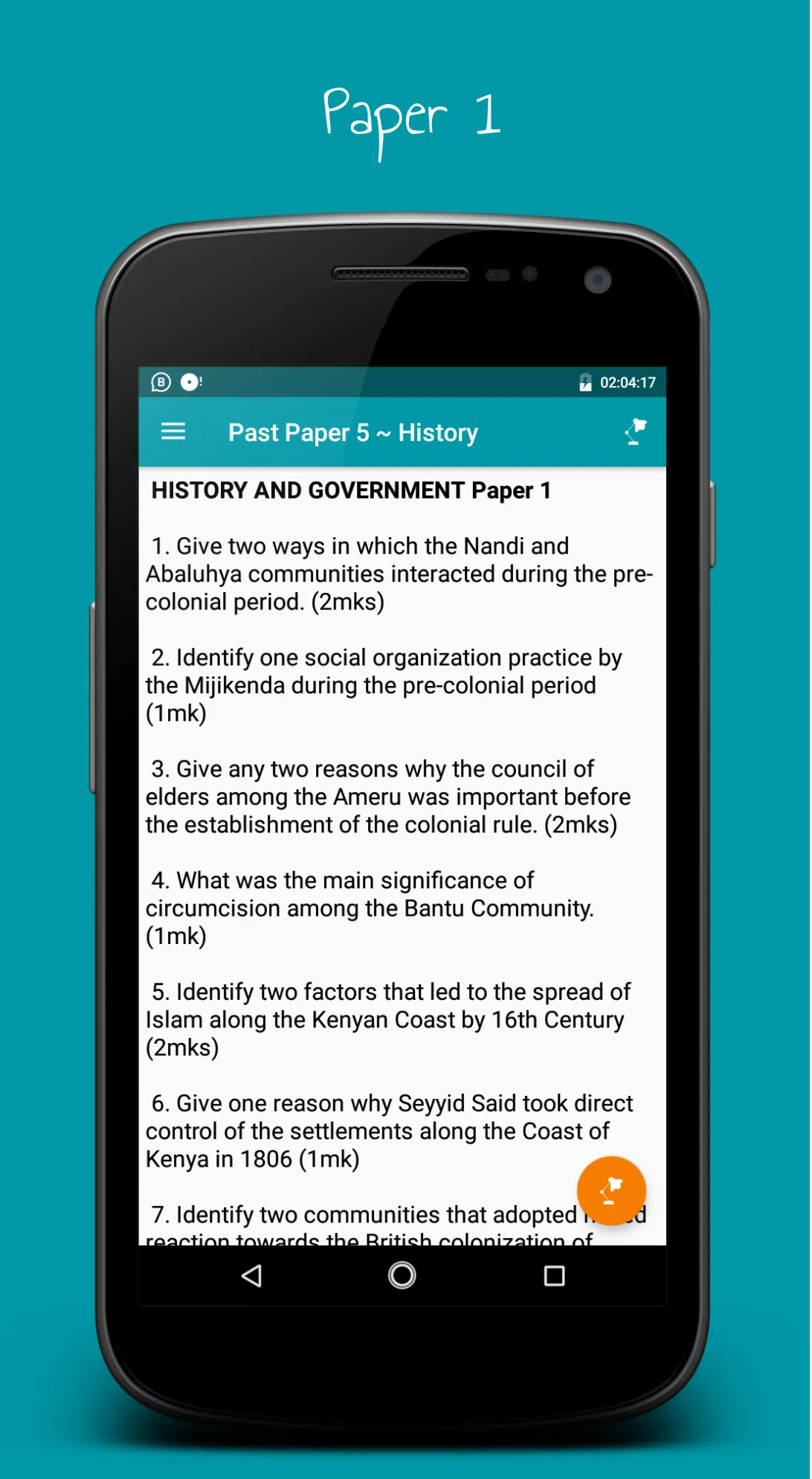 History Notes & Papers Form1-4 | Indus Appstore | Screenshot