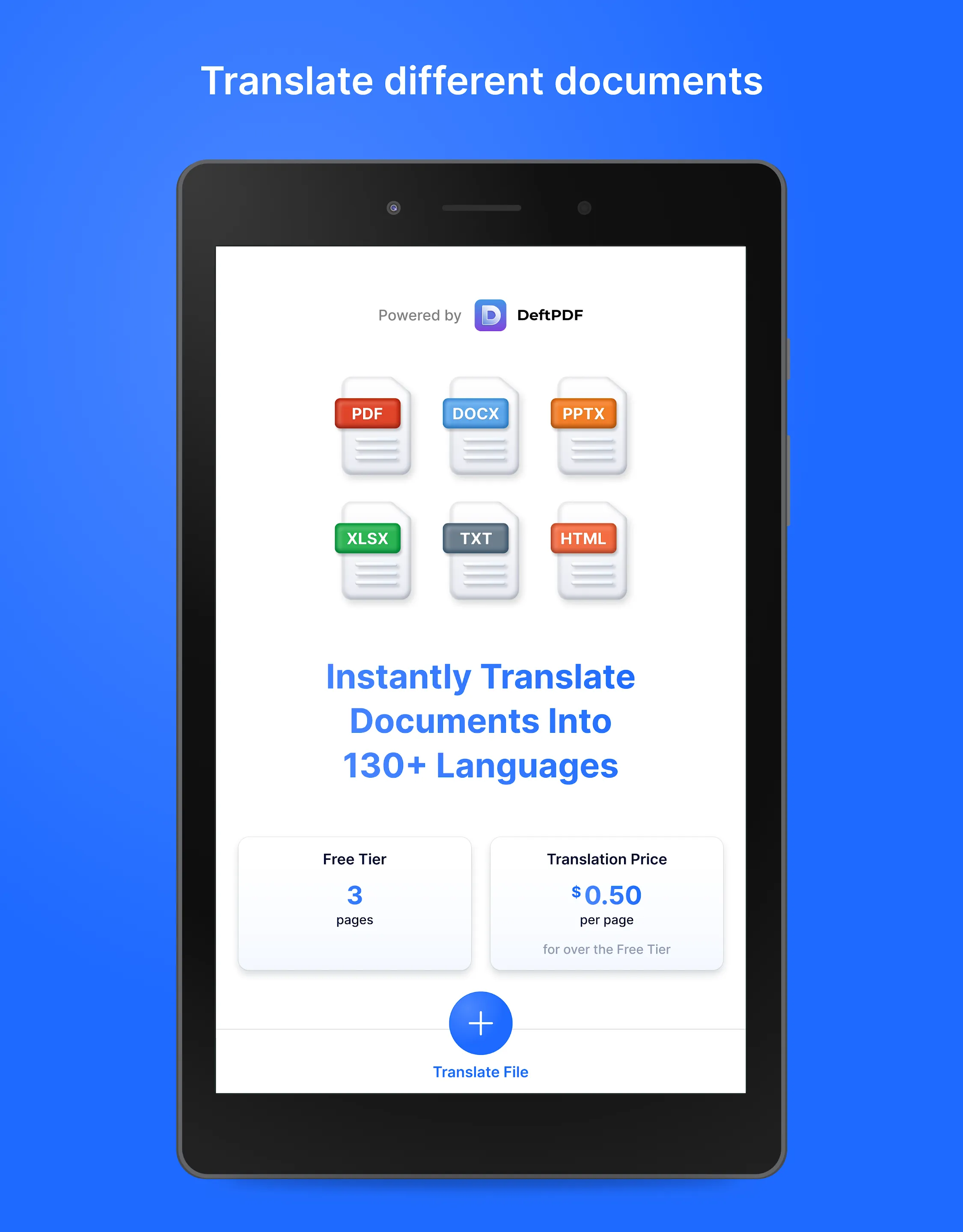 DeftPDF Document Translator | Indus Appstore | Screenshot