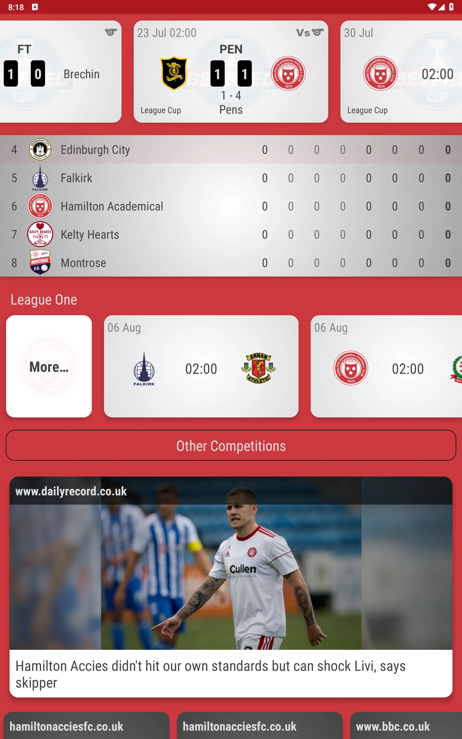 Hamilton Academical Fan App | Indus Appstore | Screenshot