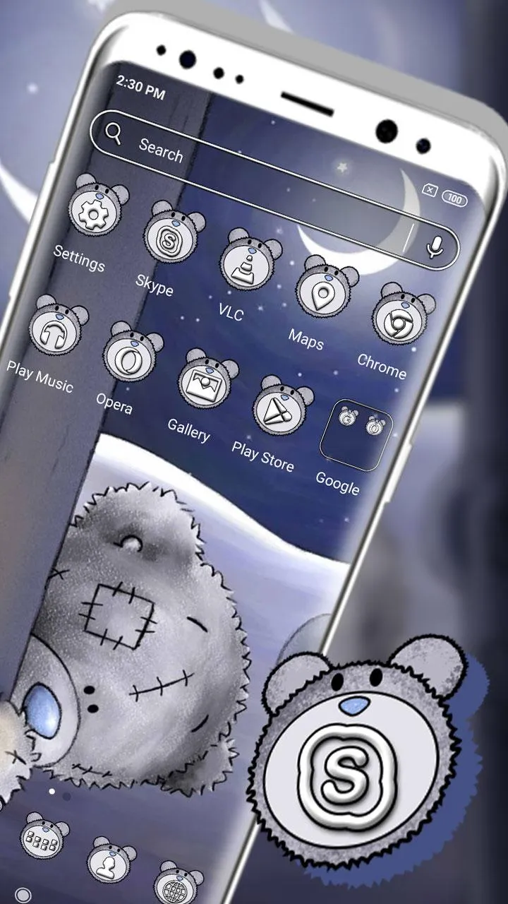 Teddy Bear Stitched Theme | Indus Appstore | Screenshot