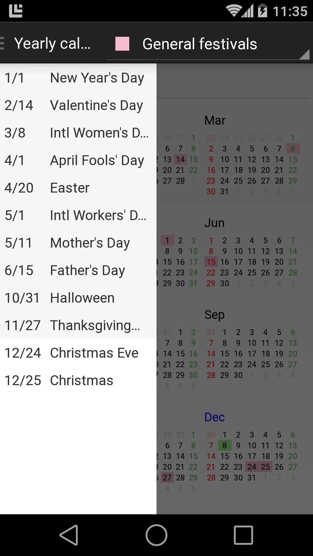 Calendar N | Indus Appstore | Screenshot