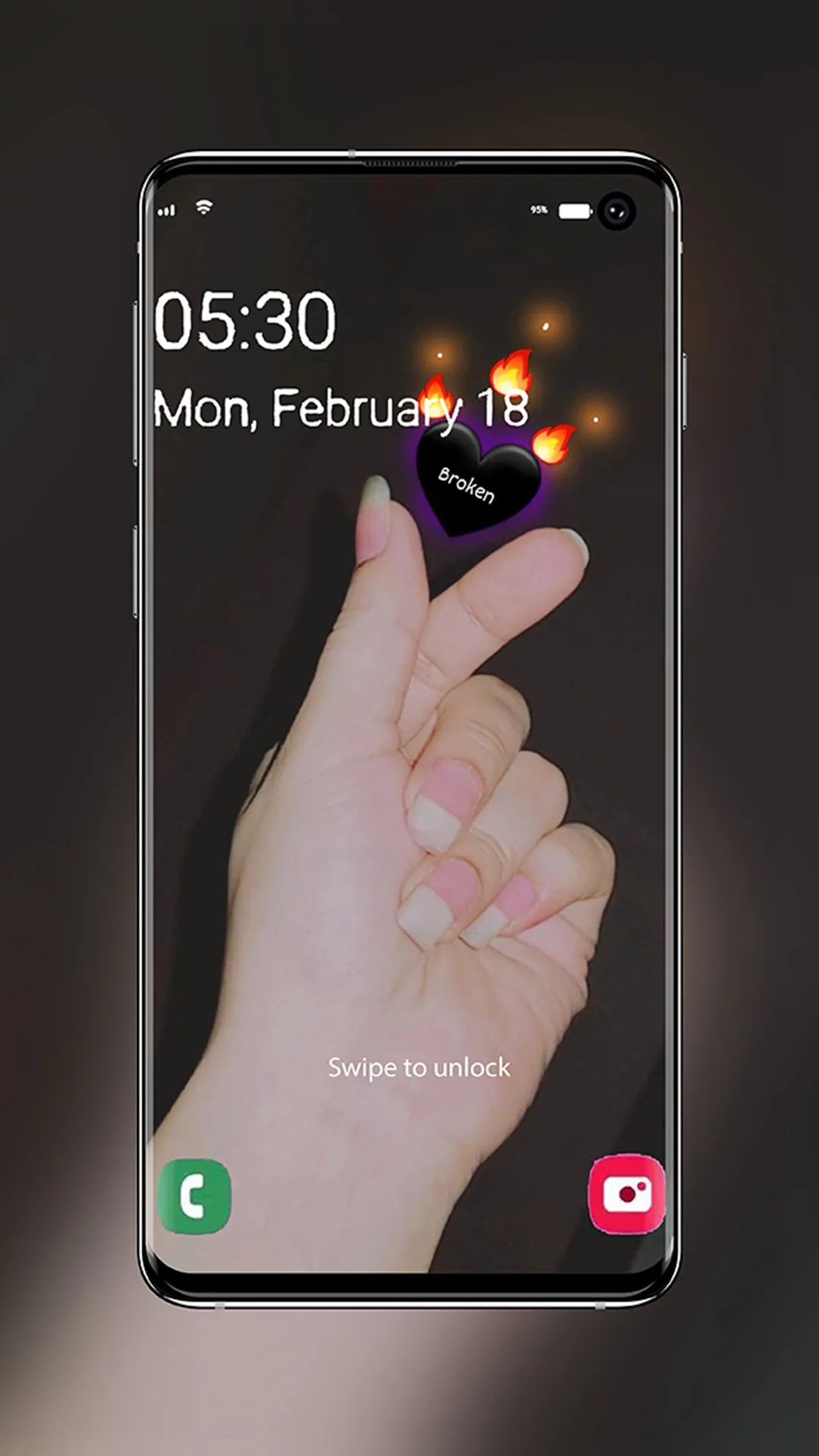 Finger Heart Wallpaper | Indus Appstore | Screenshot