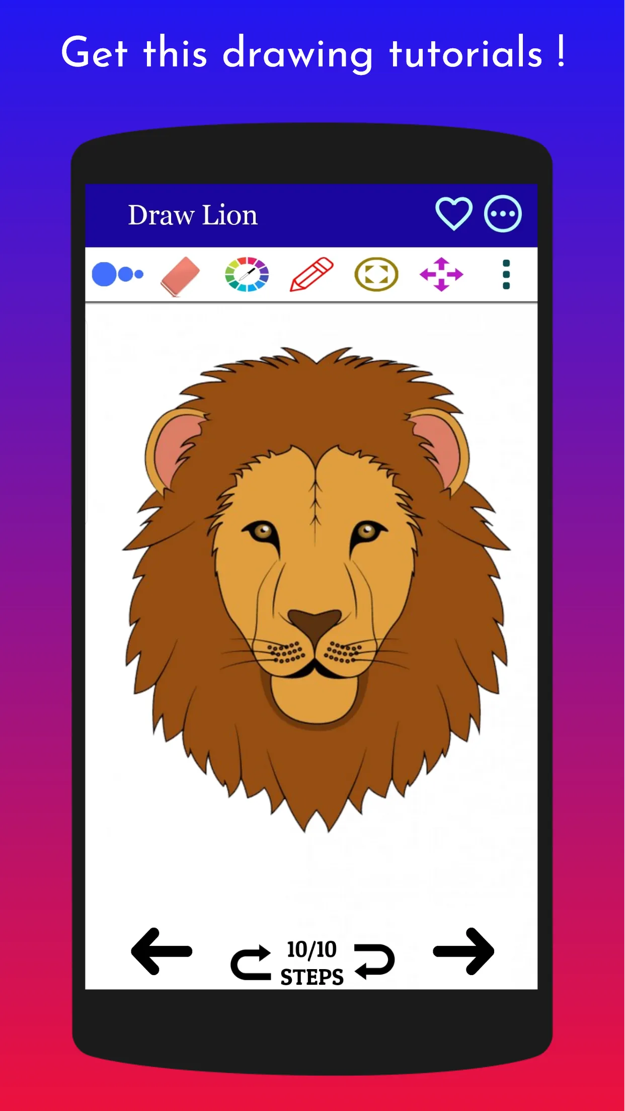 How to Draw Lion Step by Step | Indus Appstore | Screenshot