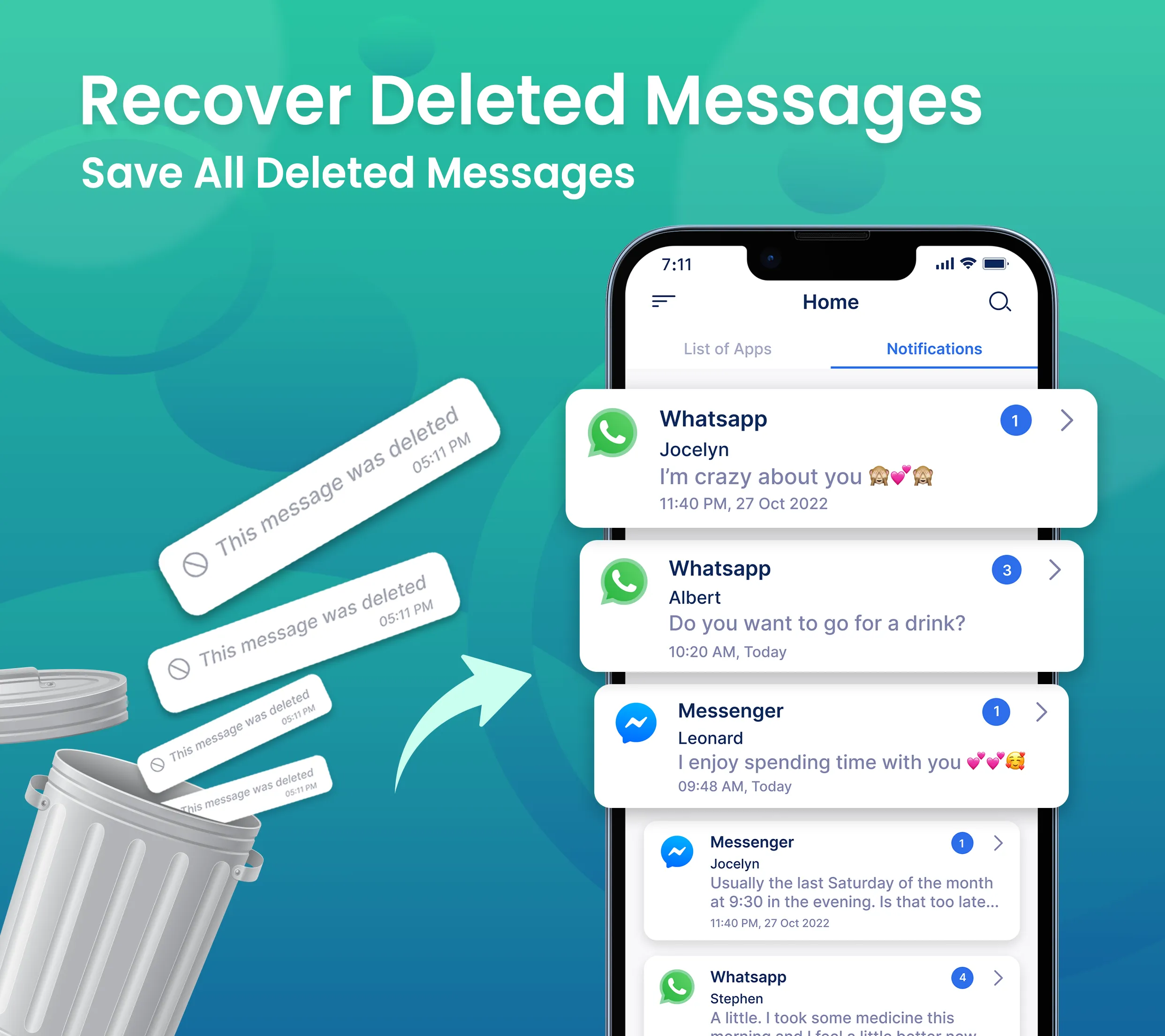 Deleted Messages Recovery | Indus Appstore | Screenshot