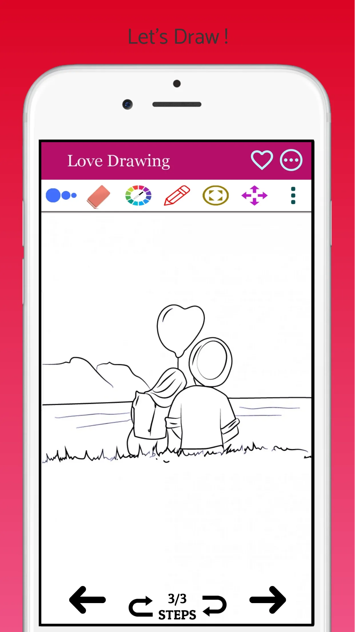 How to Draw Love Couple Easily | Indus Appstore | Screenshot