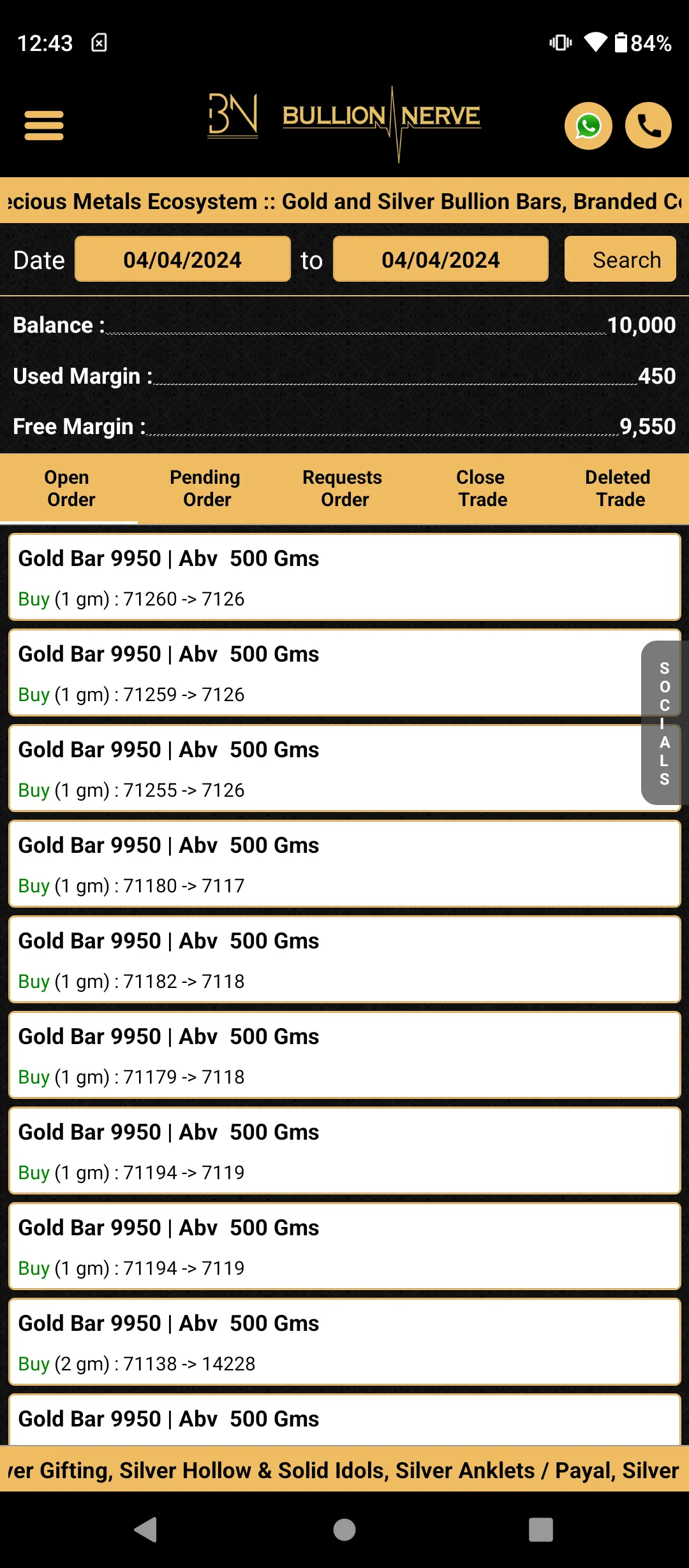 Bullion Nerve | Indus Appstore | Screenshot