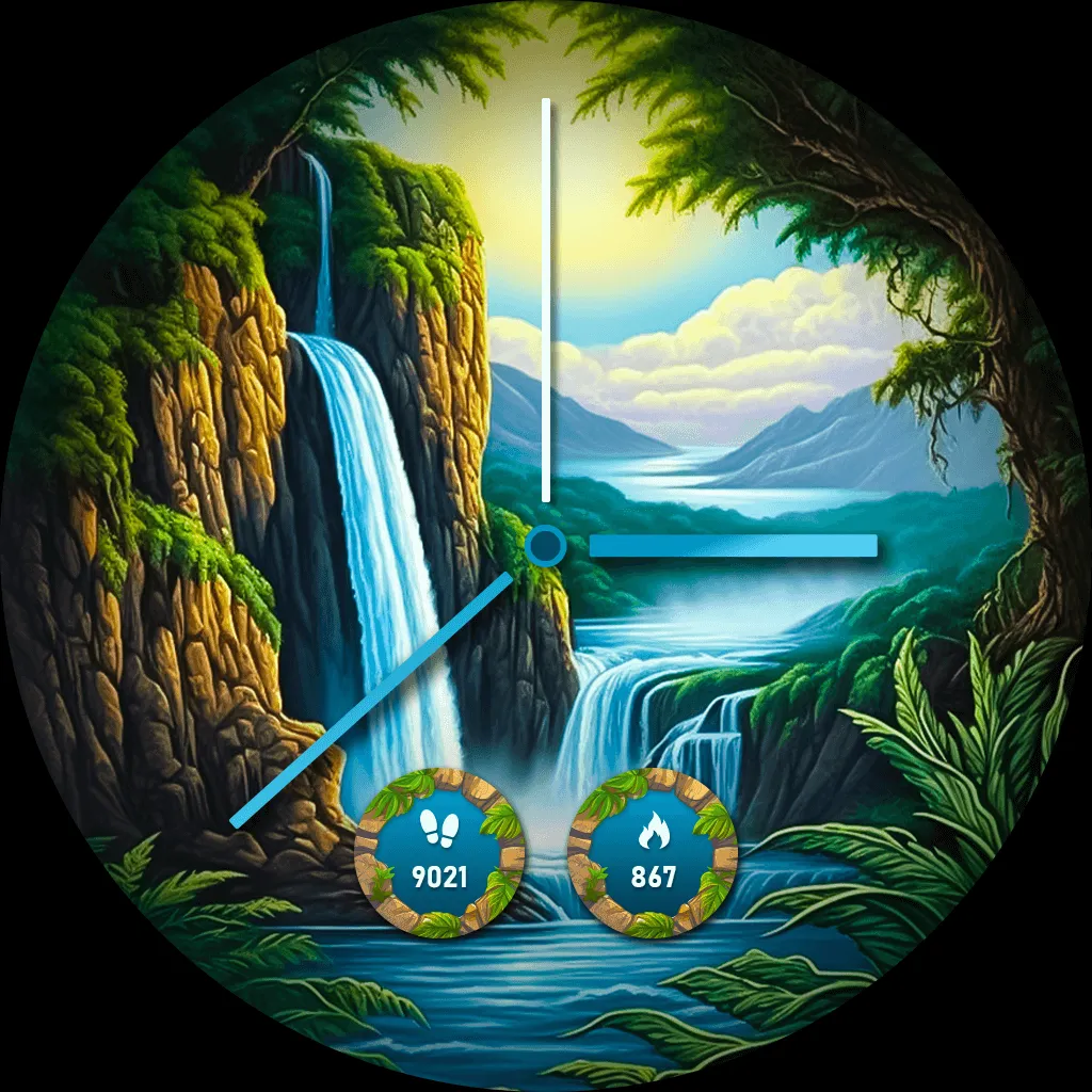 Waterfall Watch Face | Indus Appstore | Screenshot