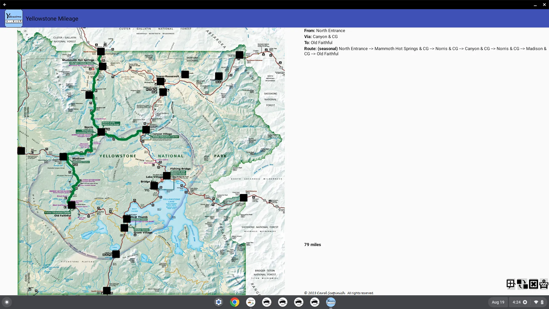 Yellowstone Mileage | Indus Appstore | Screenshot