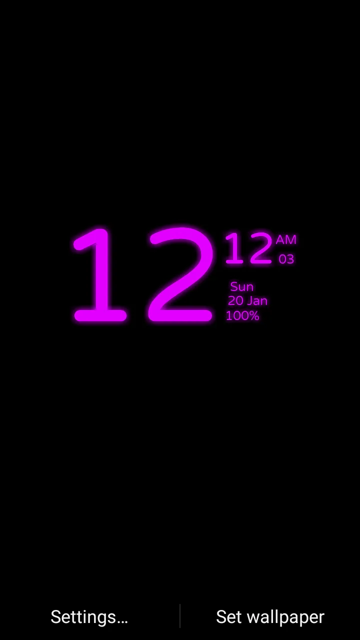 Digital Clock Wallpaper | Indus Appstore | Screenshot