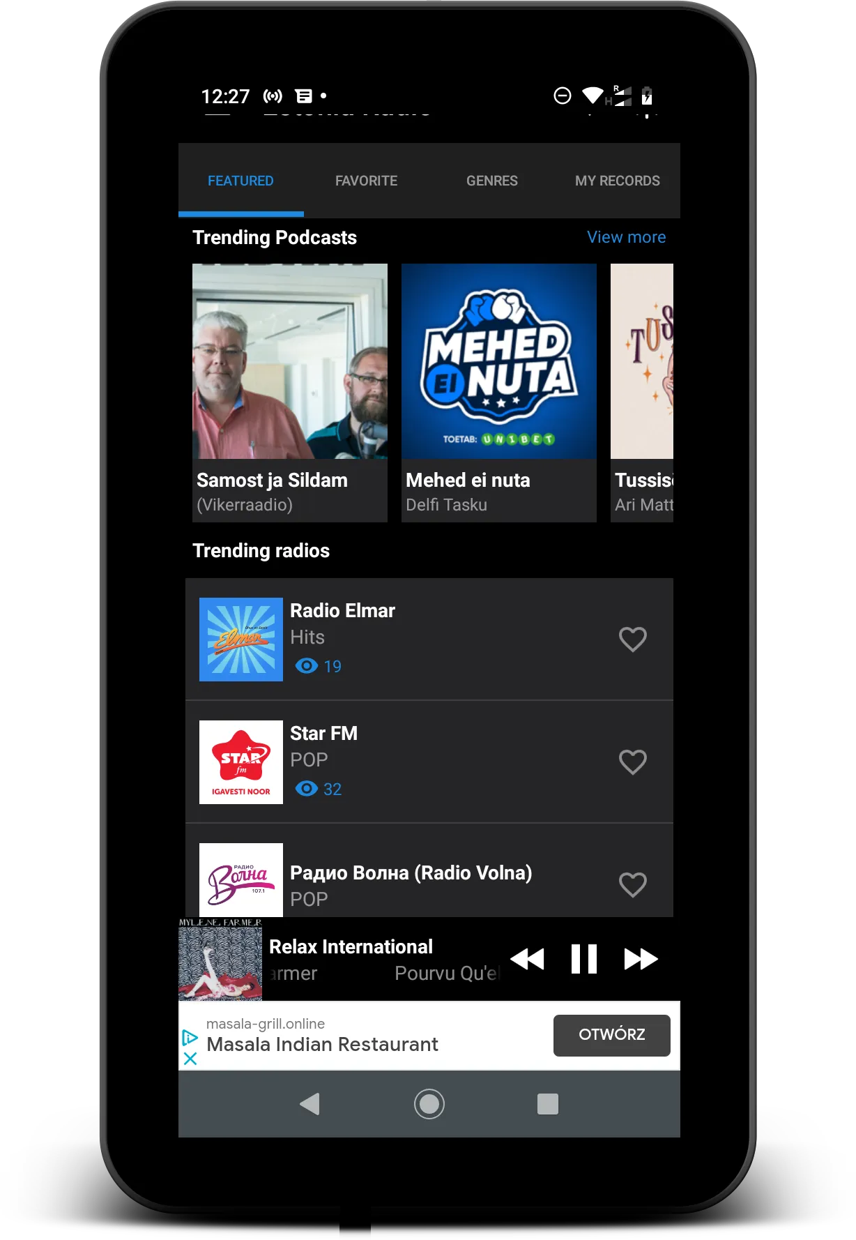 Estonia Radio | Indus Appstore | Screenshot