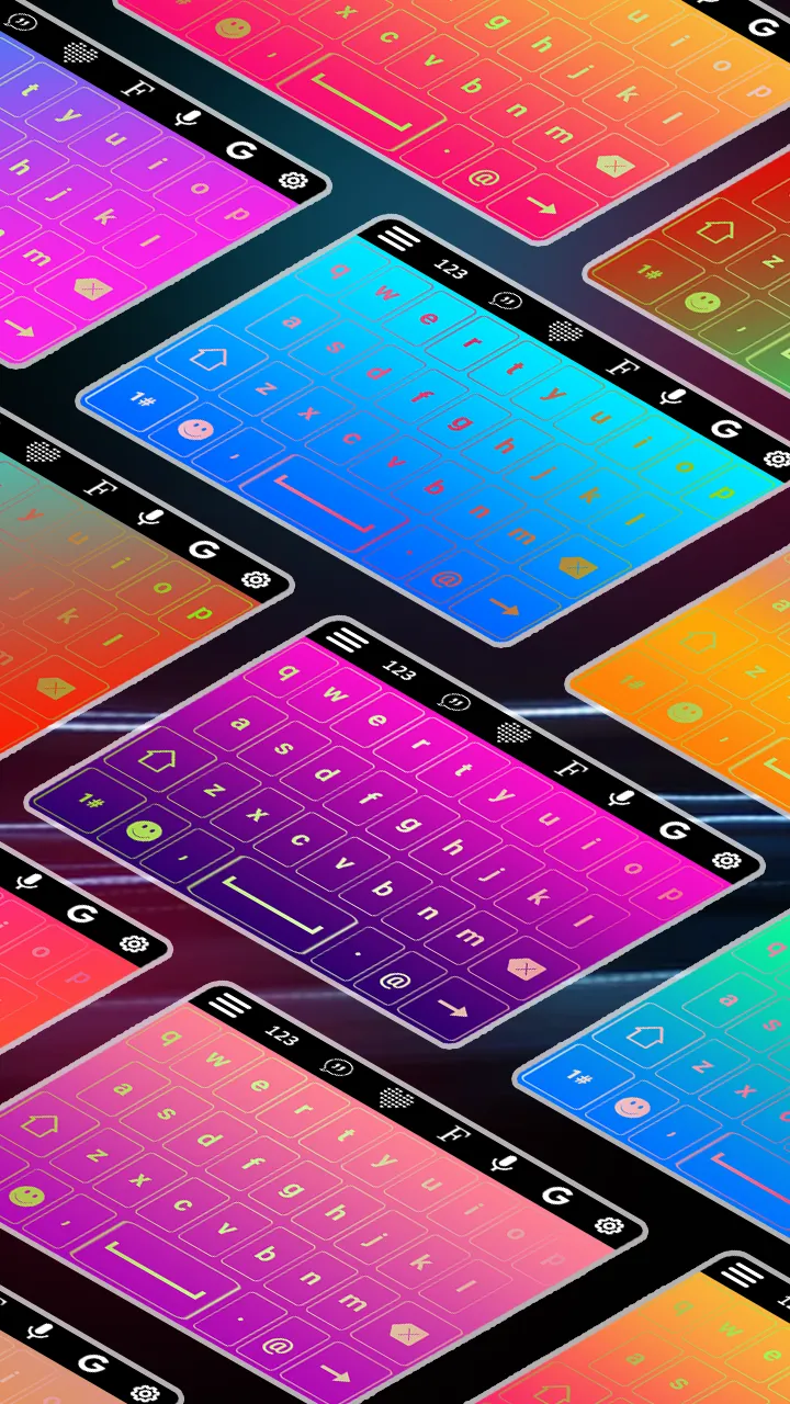 Neon Led Keyboard Photo, Emoji | Indus Appstore | Screenshot