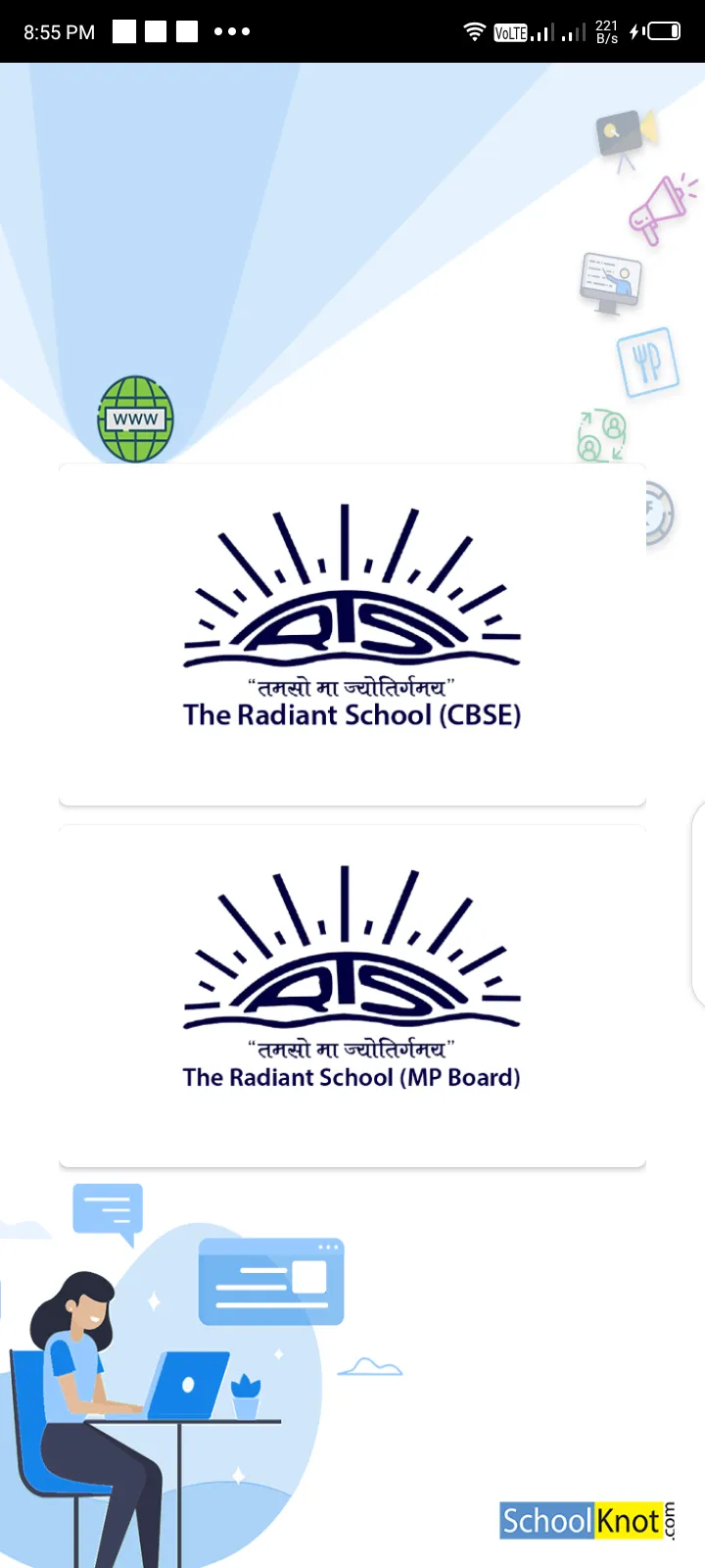 The Radiant Schools Parent App | Indus Appstore | Screenshot