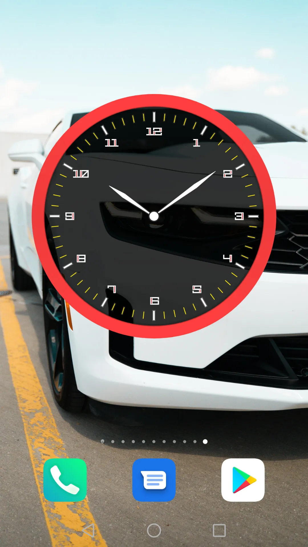 Analog Clock Widget Colored | Indus Appstore | Screenshot