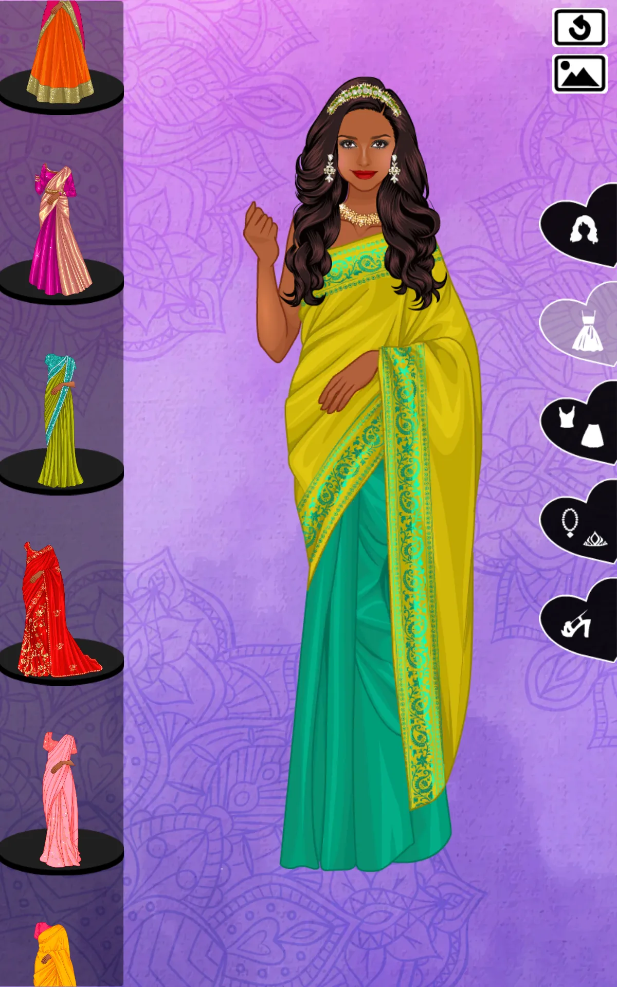 Indian Sari dress up | Indus Appstore | Screenshot