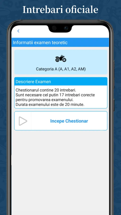 Chestionare categoria A | Indus Appstore | Screenshot