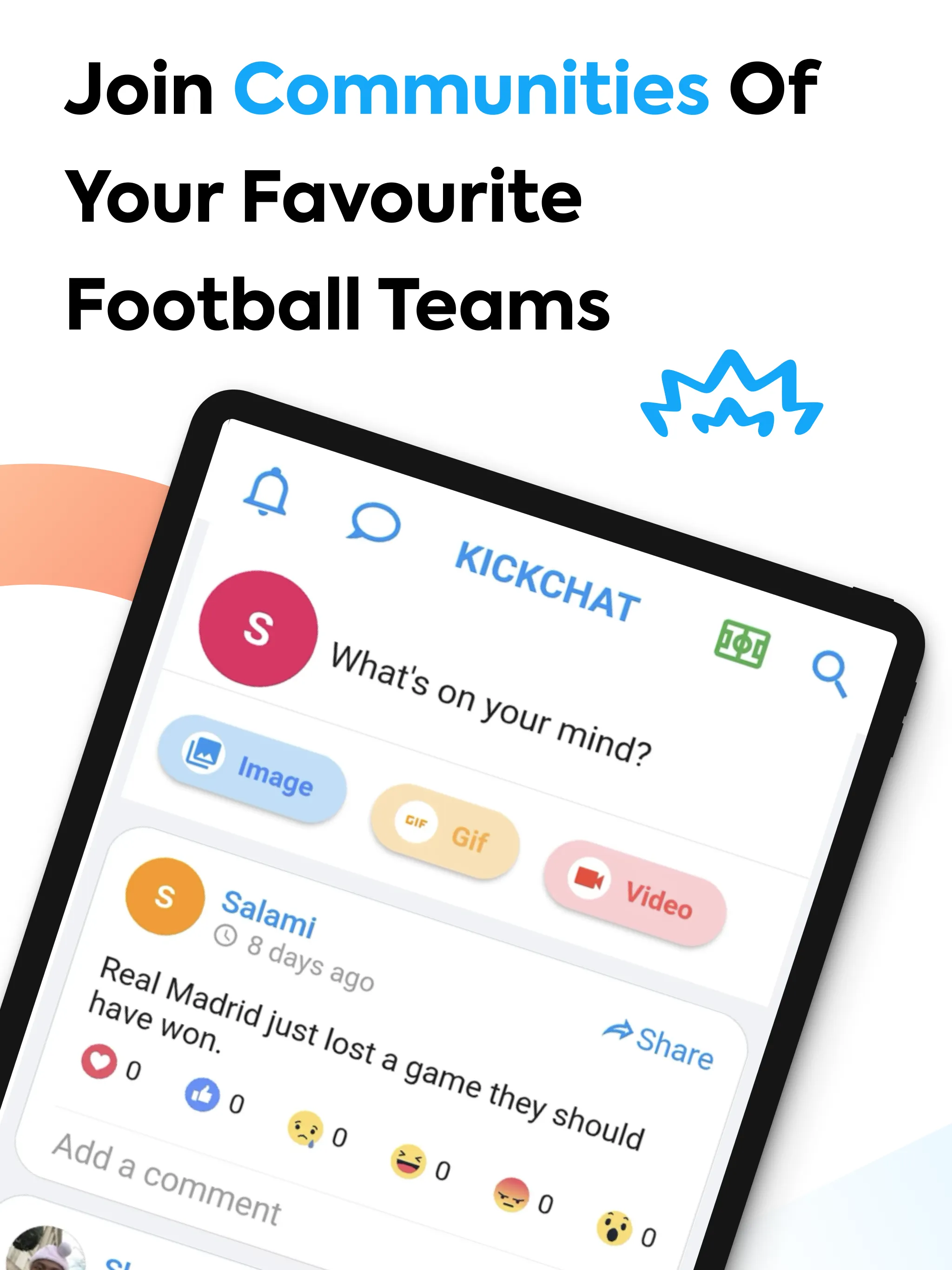 KickChat: App for True Fans | Indus Appstore | Screenshot