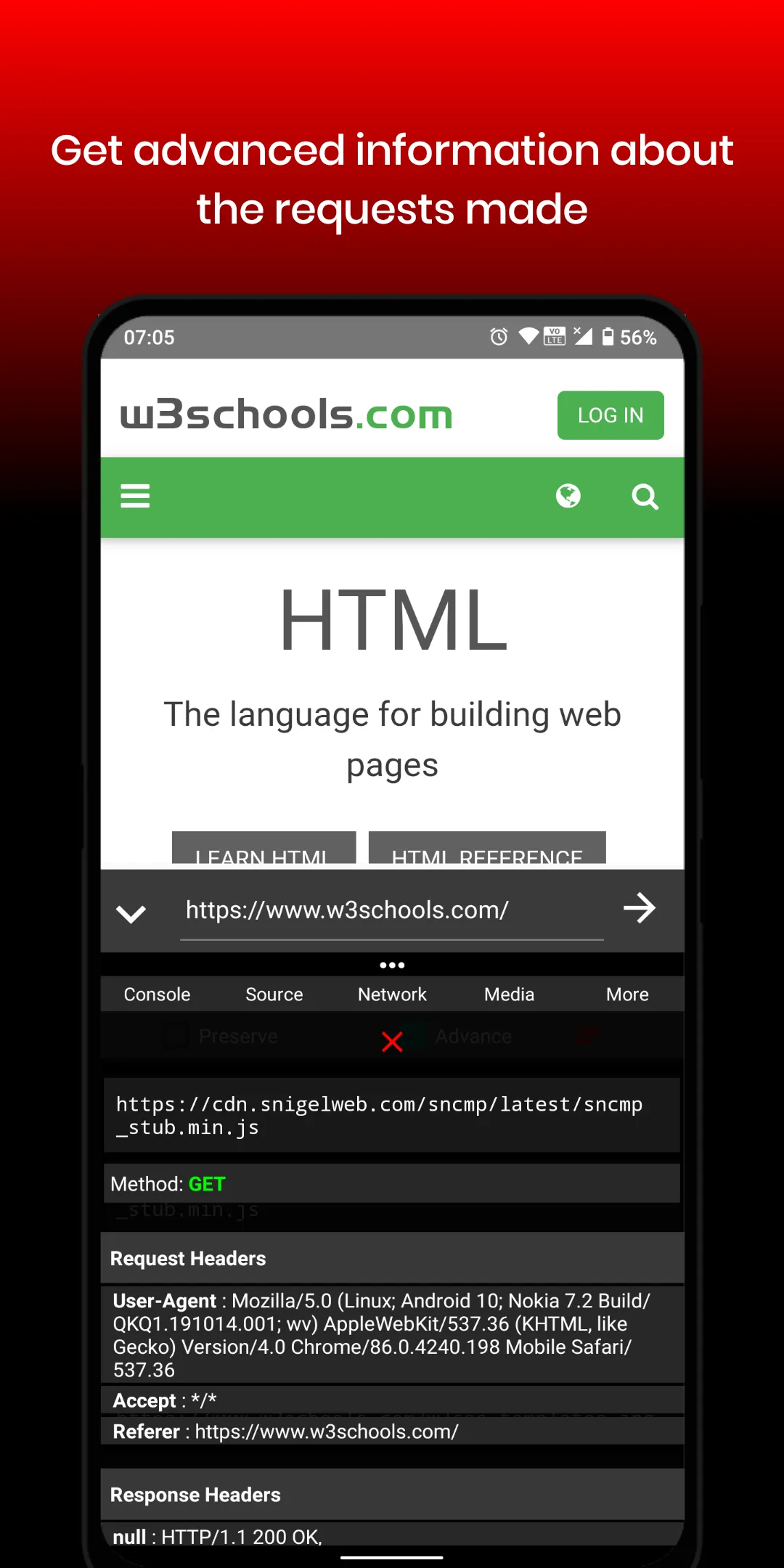 F12 | Inspect Element, Console | Indus Appstore | Screenshot