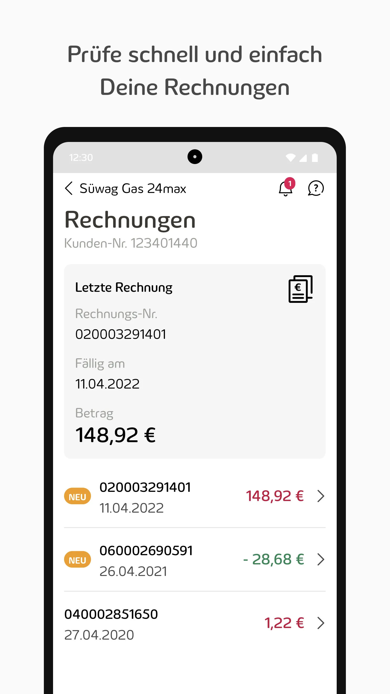 Meine Süwag | Indus Appstore | Screenshot