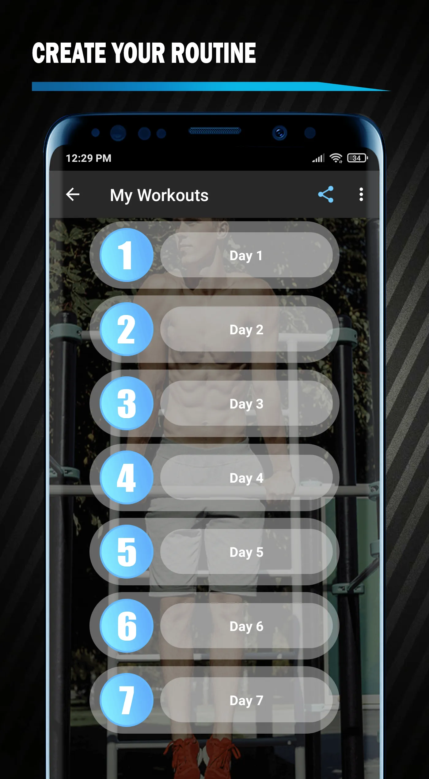 Muscle Up Progression Exercice | Indus Appstore | Screenshot