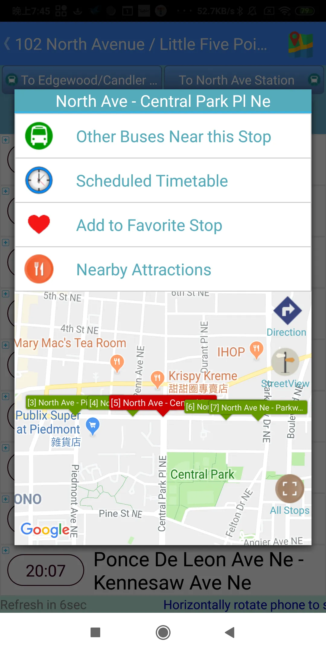 Atlanta Bus Timetable | Indus Appstore | Screenshot