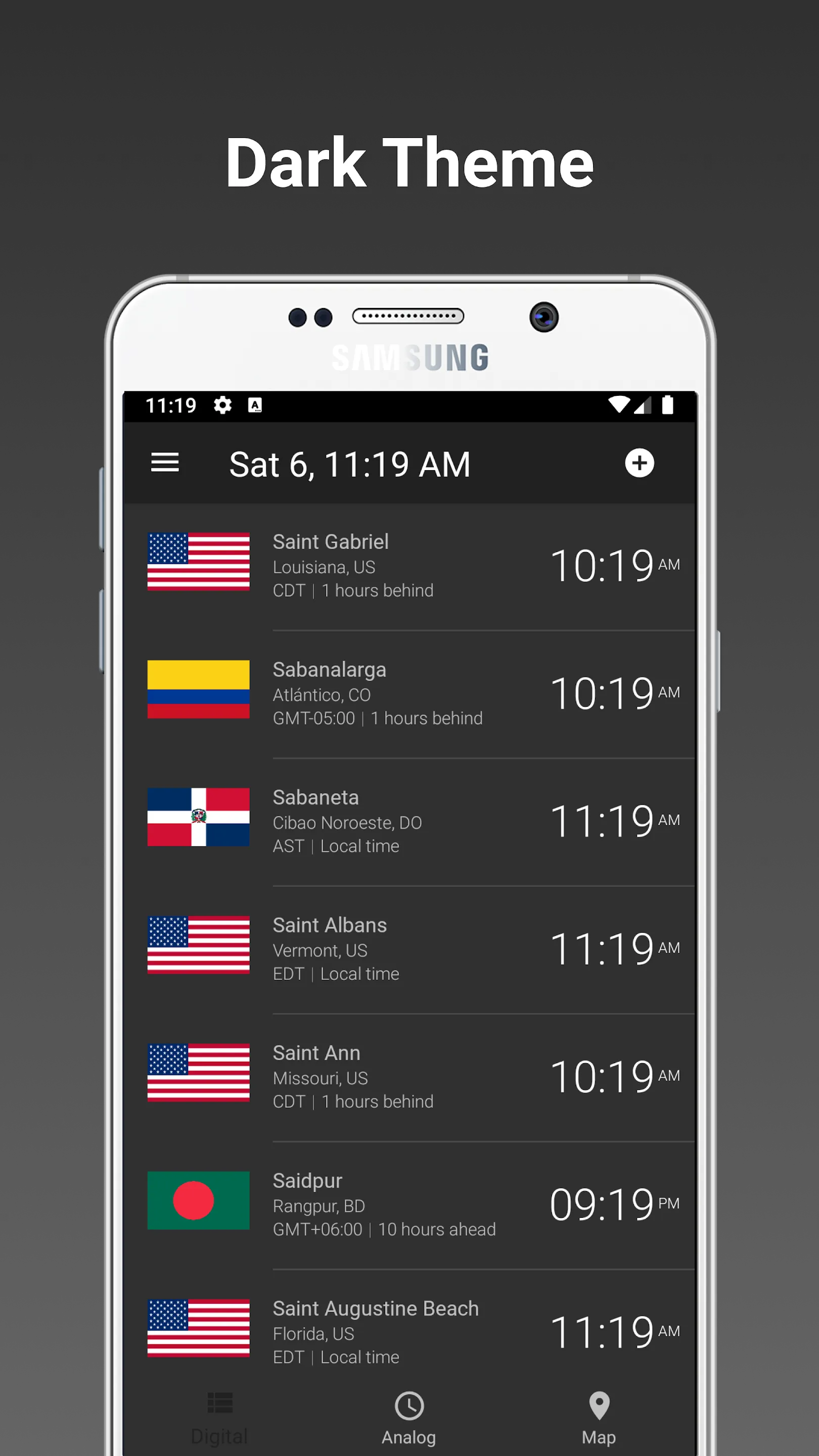 World Clock Widget | Indus Appstore | Screenshot