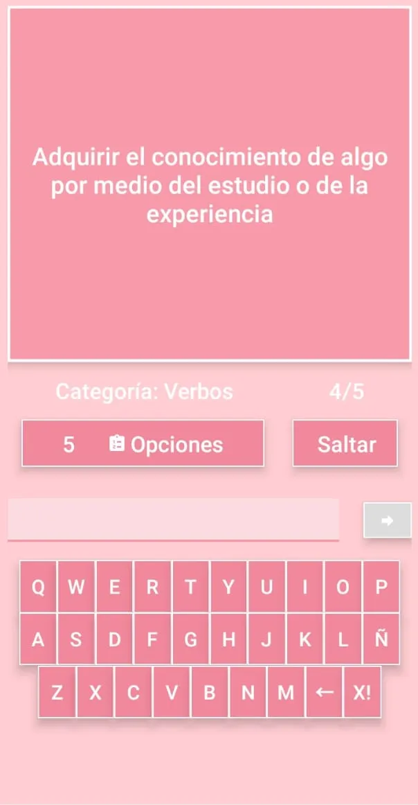 Vocabulario Quiz - Preguntas | Indus Appstore | Screenshot