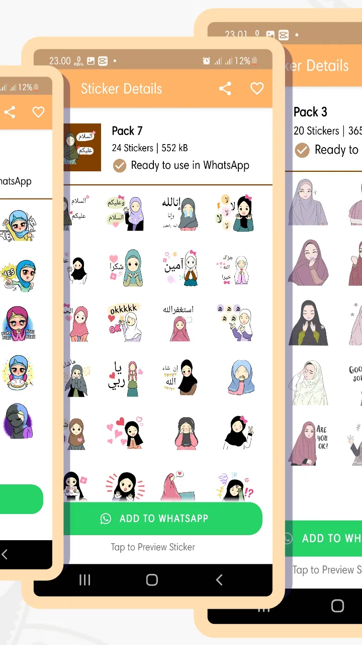 Hijab Sticker for Whatsapp | Indus Appstore | Screenshot