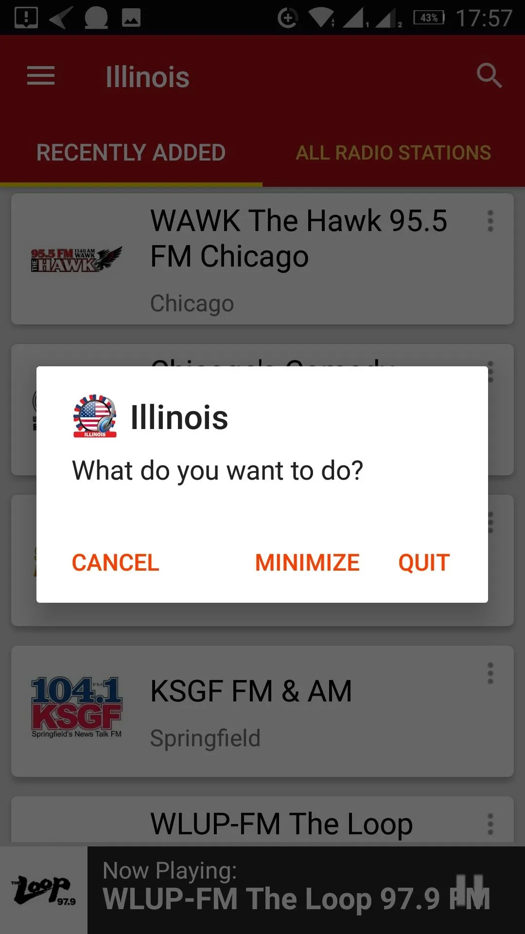 Illinois Radio Stations - USA | Indus Appstore | Screenshot