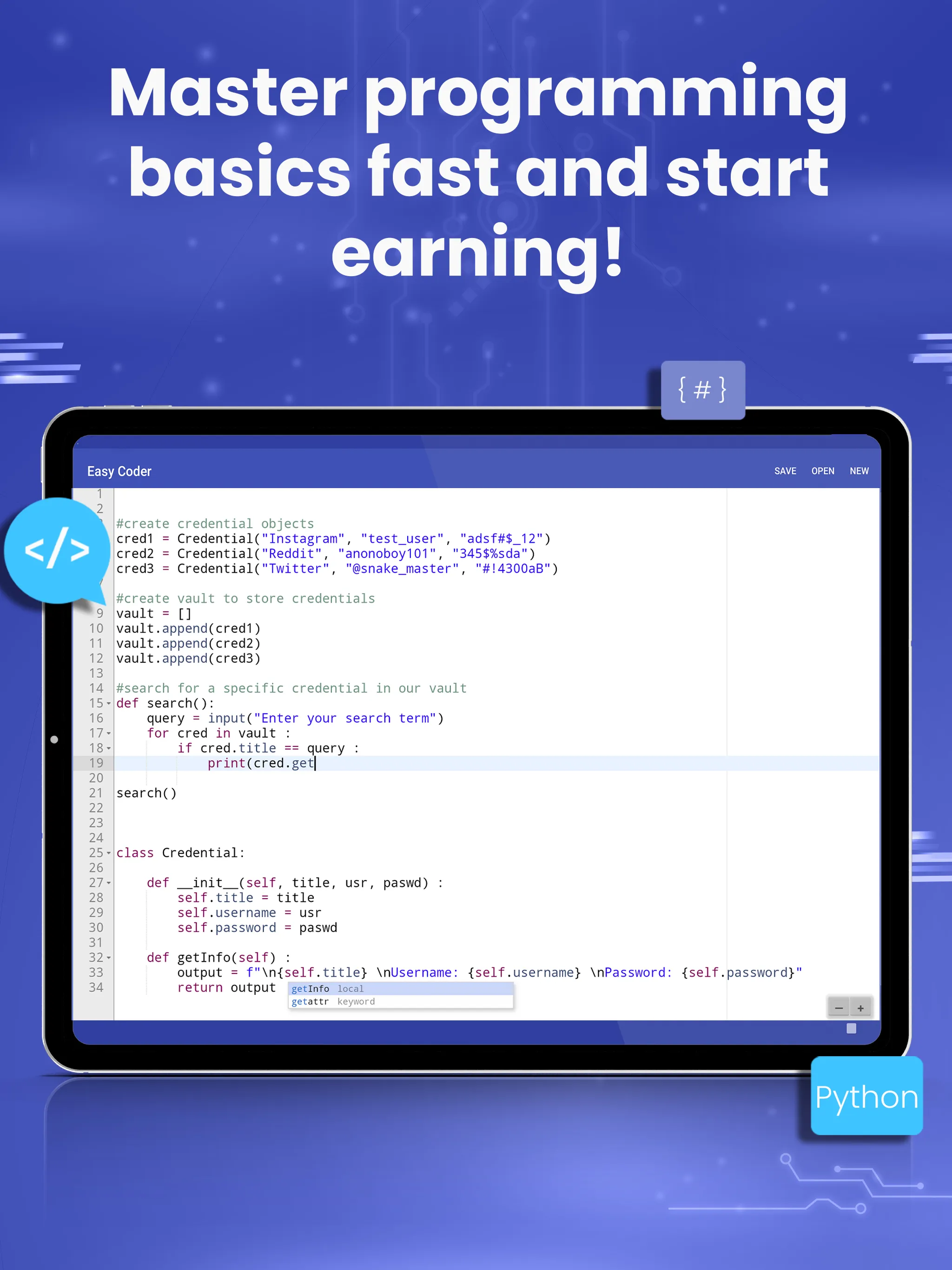 EasyCoder : Learn Python | Indus Appstore | Screenshot