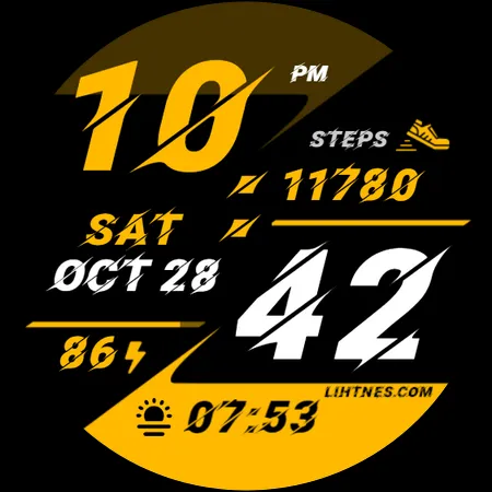 Sporty Watch Face 024 | Indus Appstore | Screenshot