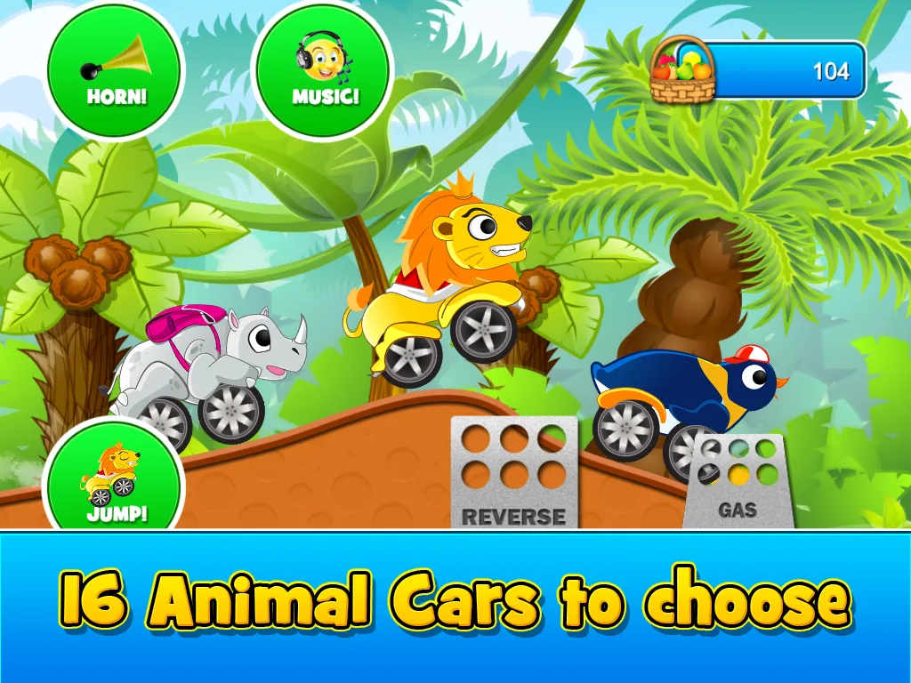 Animal Cars Kids Racing Game | Indus Appstore | Screenshot