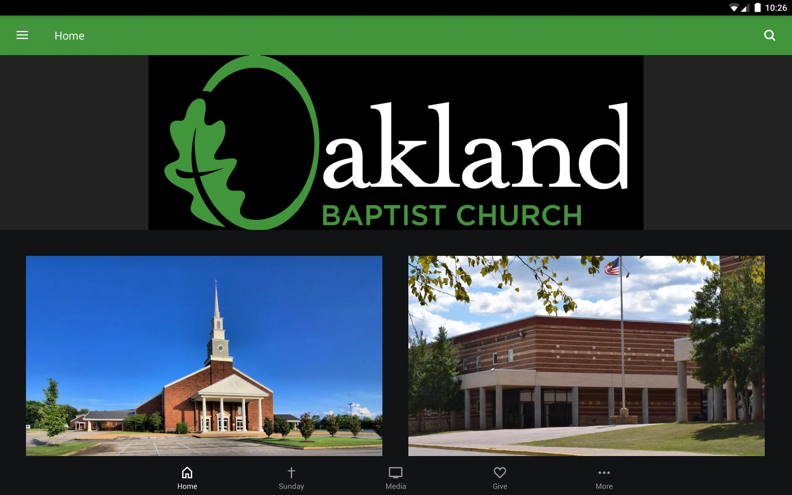 Oakland Baptist Church (OBC) | Indus Appstore | Screenshot