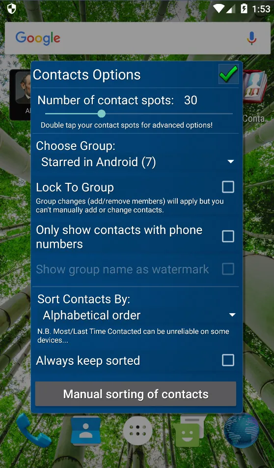 Mad Contacts Widget | Indus Appstore | Screenshot