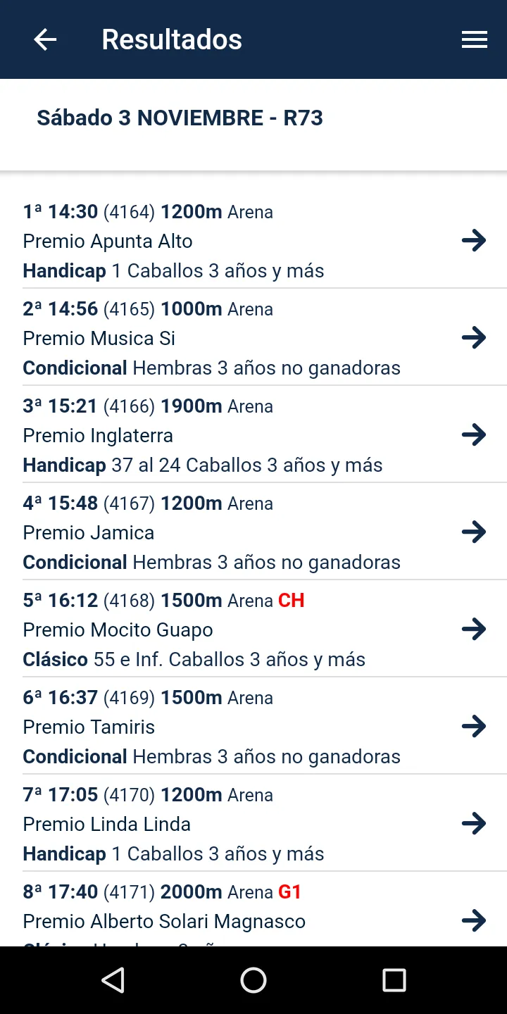 Hipódromo Chile | Indus Appstore | Screenshot