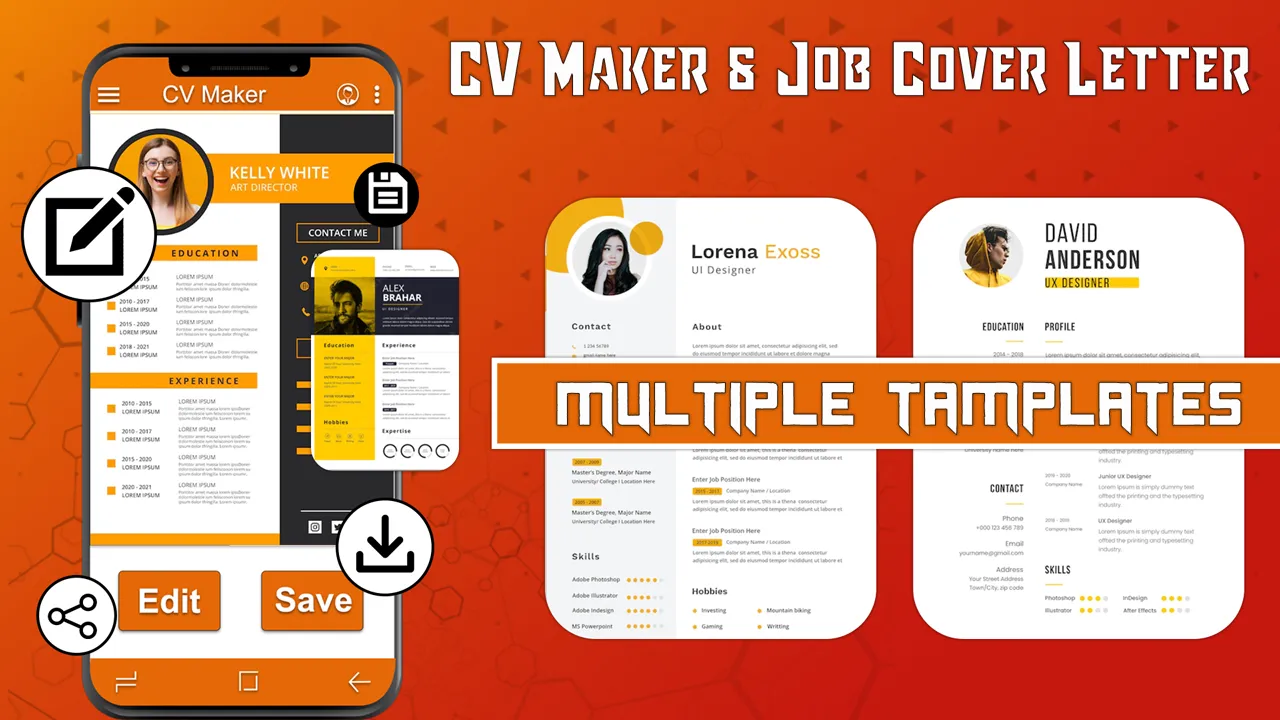 CV Maker and Job cover letter | Indus Appstore | Screenshot