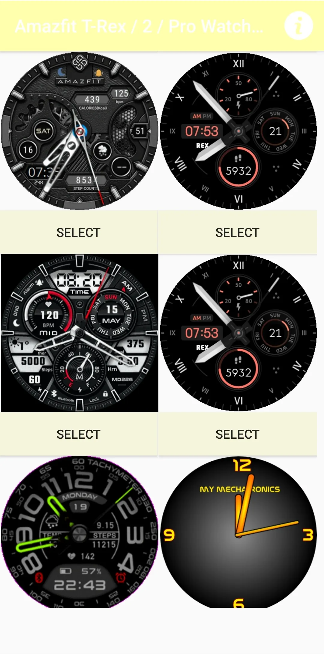 Amazfit T Rex / 2 / Pro WFace | Indus Appstore | Screenshot