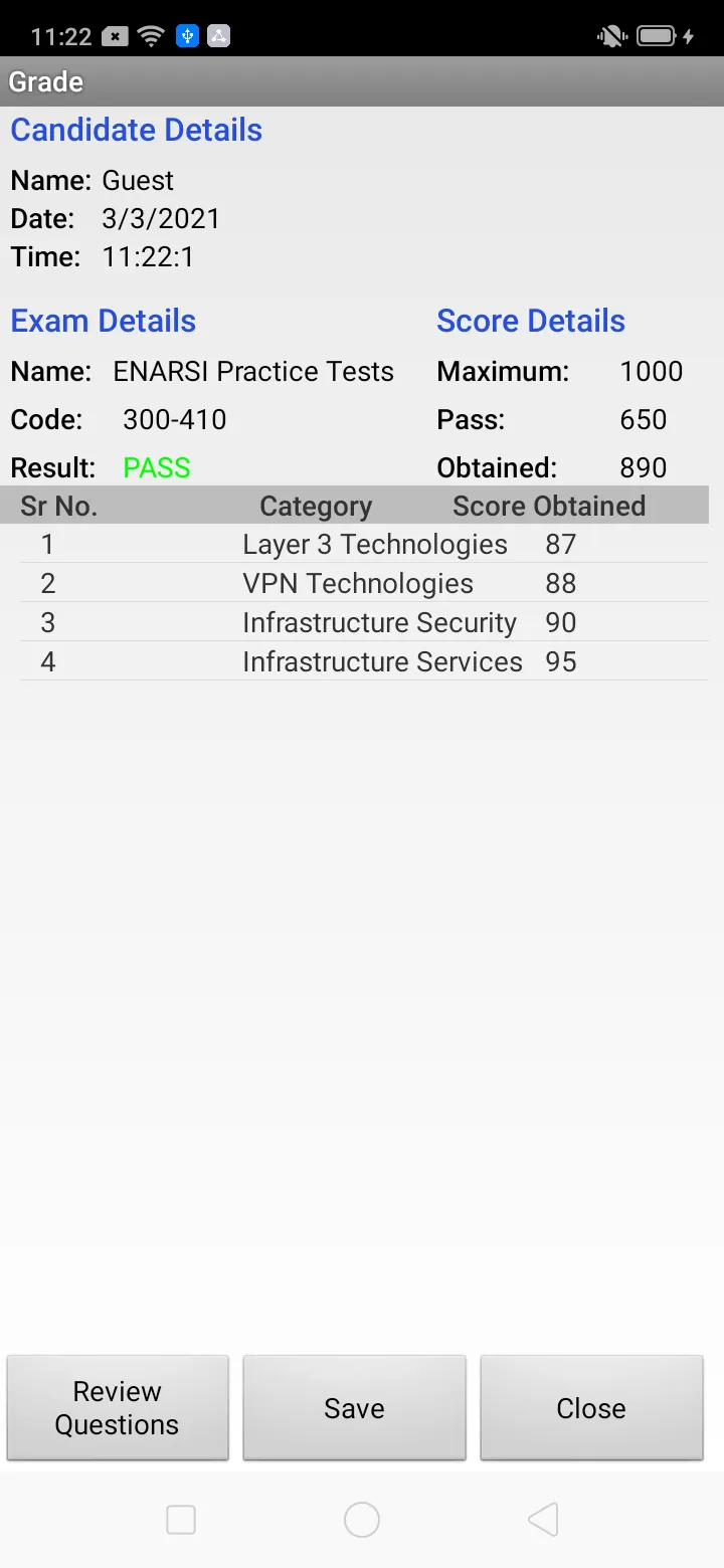 Sim-Ex™ Practice Exams ENARSI | Indus Appstore | Screenshot