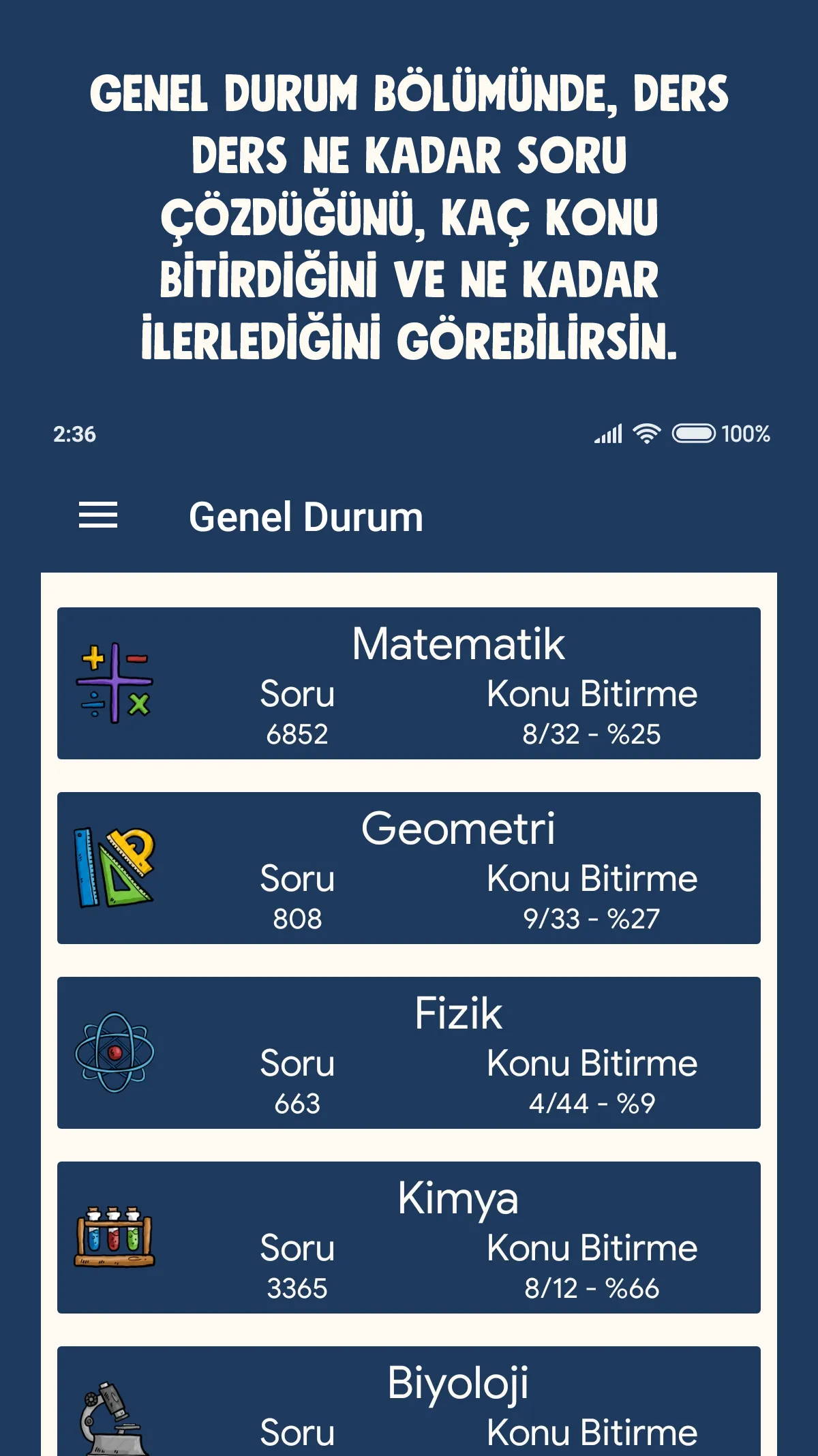 AYT Konu Takibi ve Sayaç | Indus Appstore | Screenshot