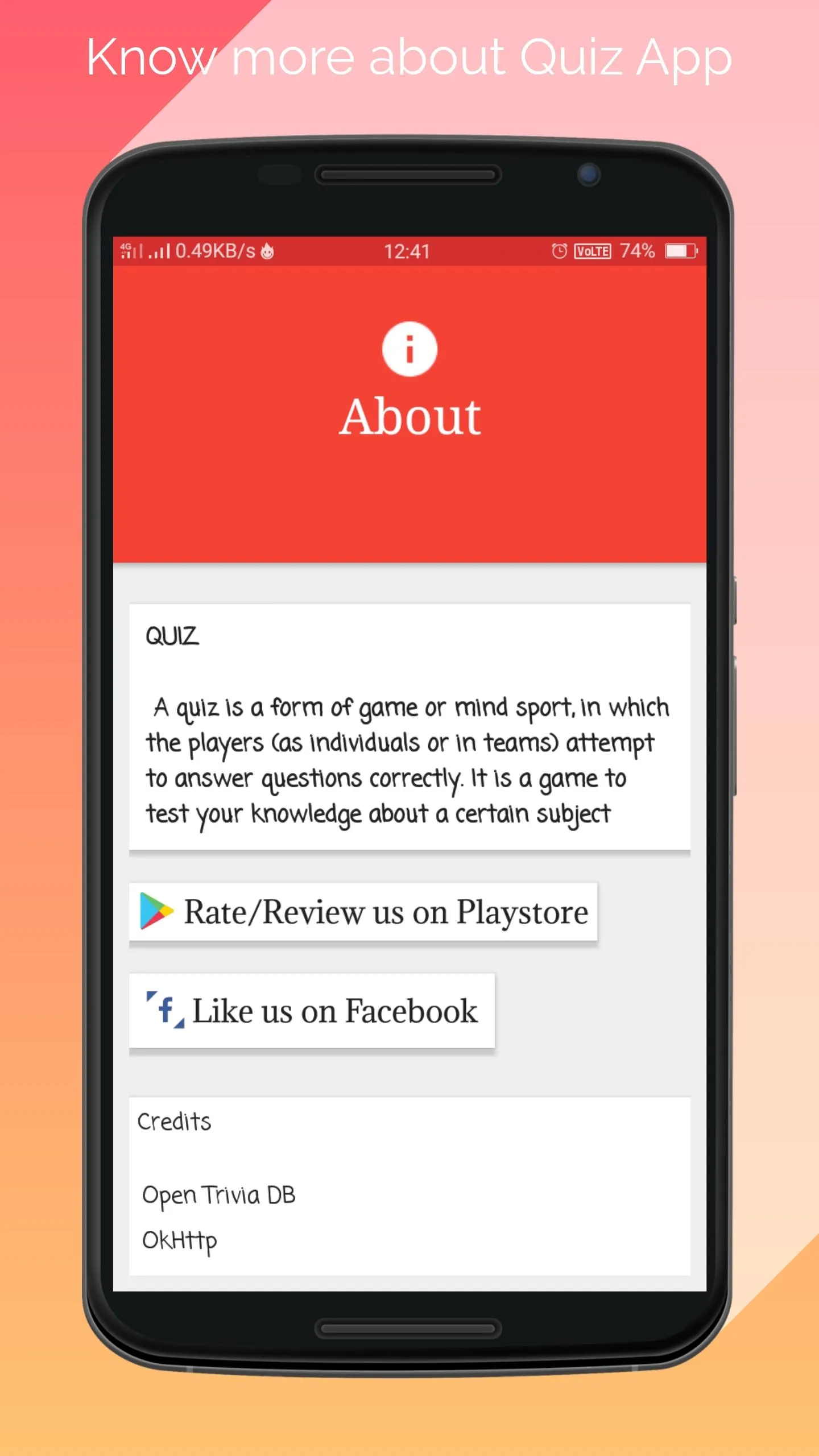 Quiz - Multiple Categories - D | Indus Appstore | Screenshot