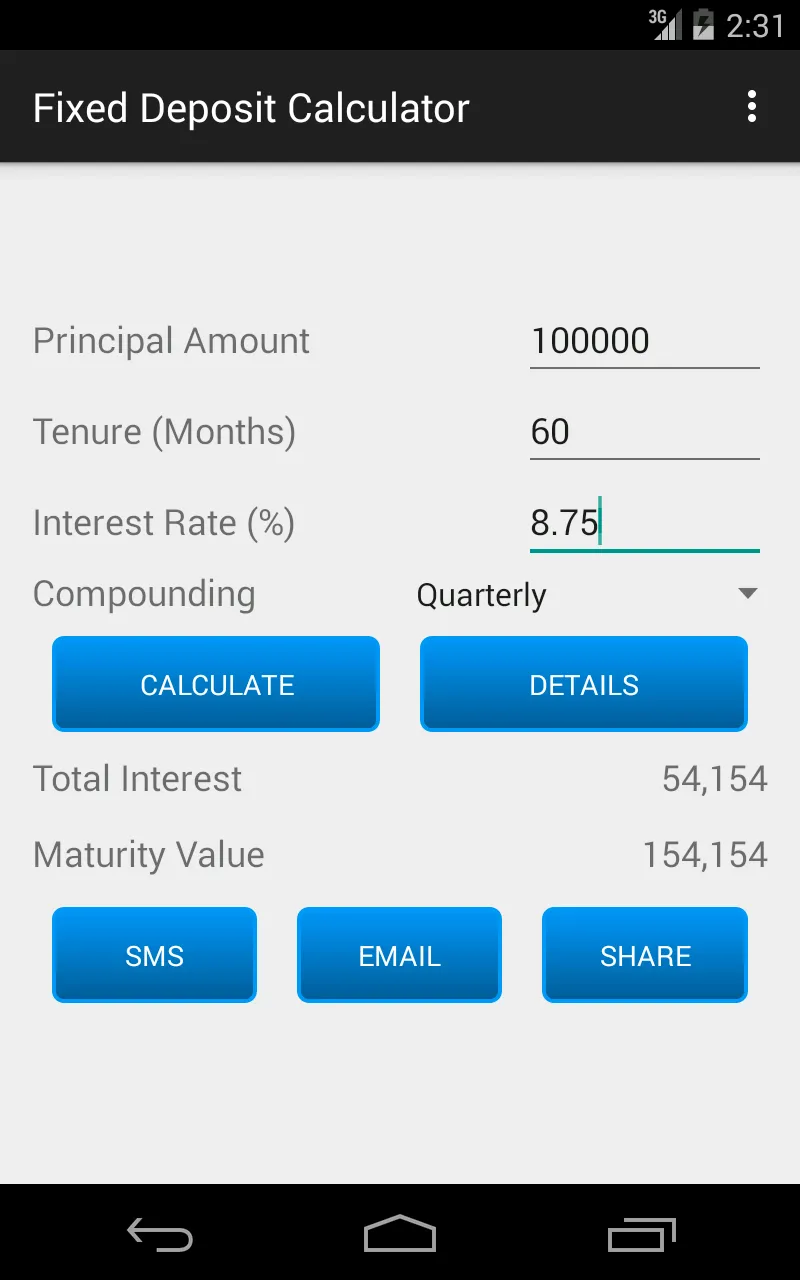 Fixed Deposit Calculator | Indus Appstore | Screenshot