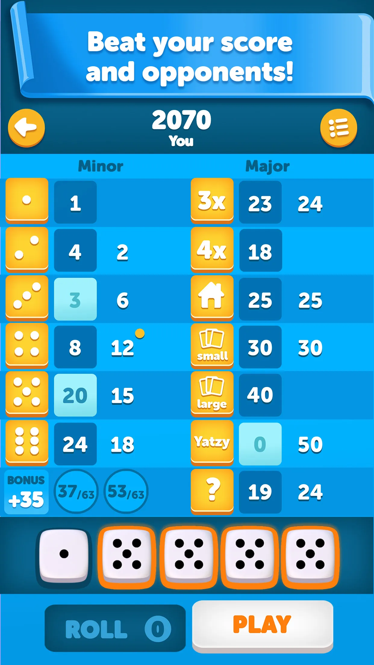 Yatzy Classic | Indus Appstore | Screenshot