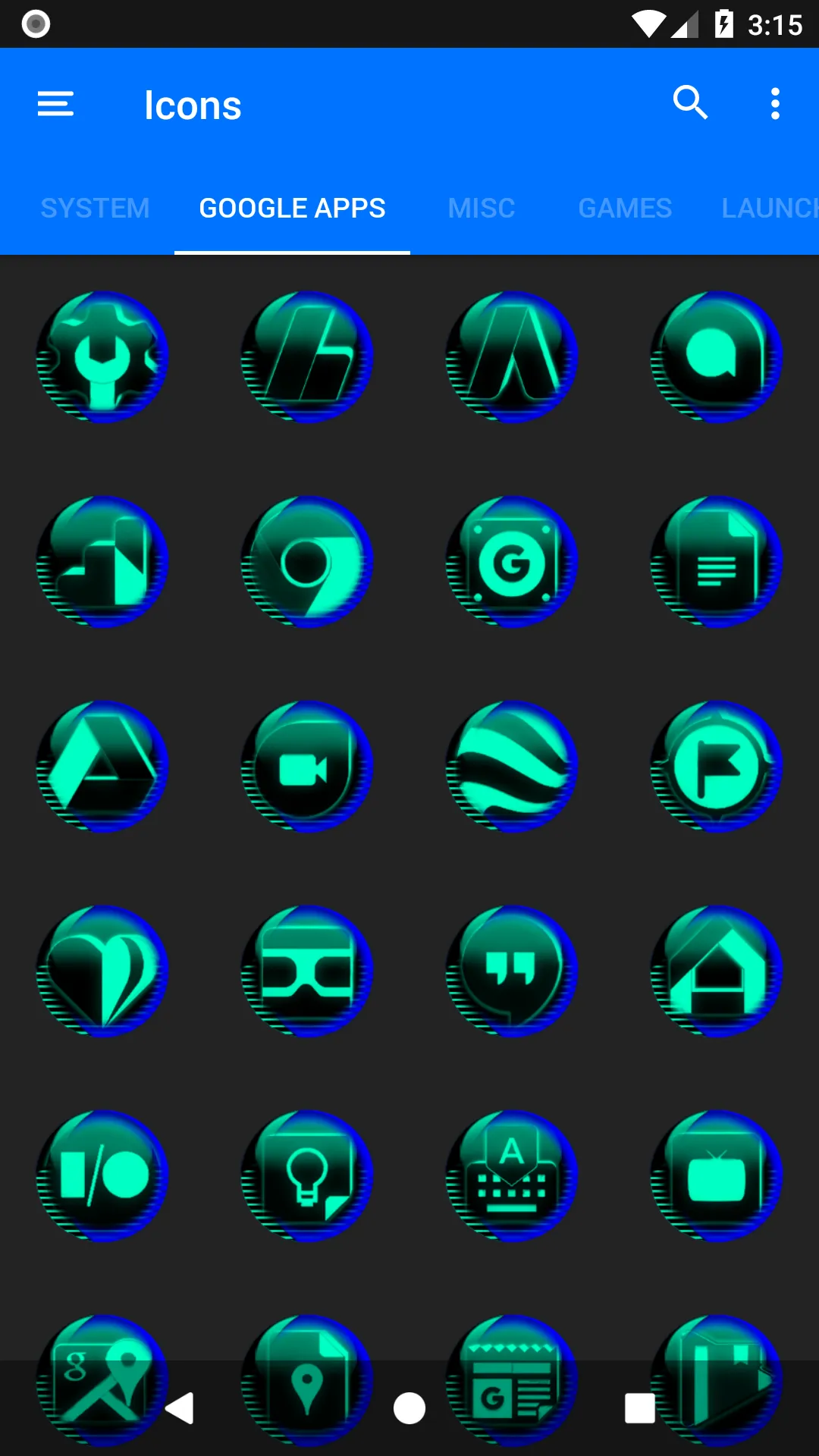 Teal Icon Pack Style 7 | Indus Appstore | Screenshot